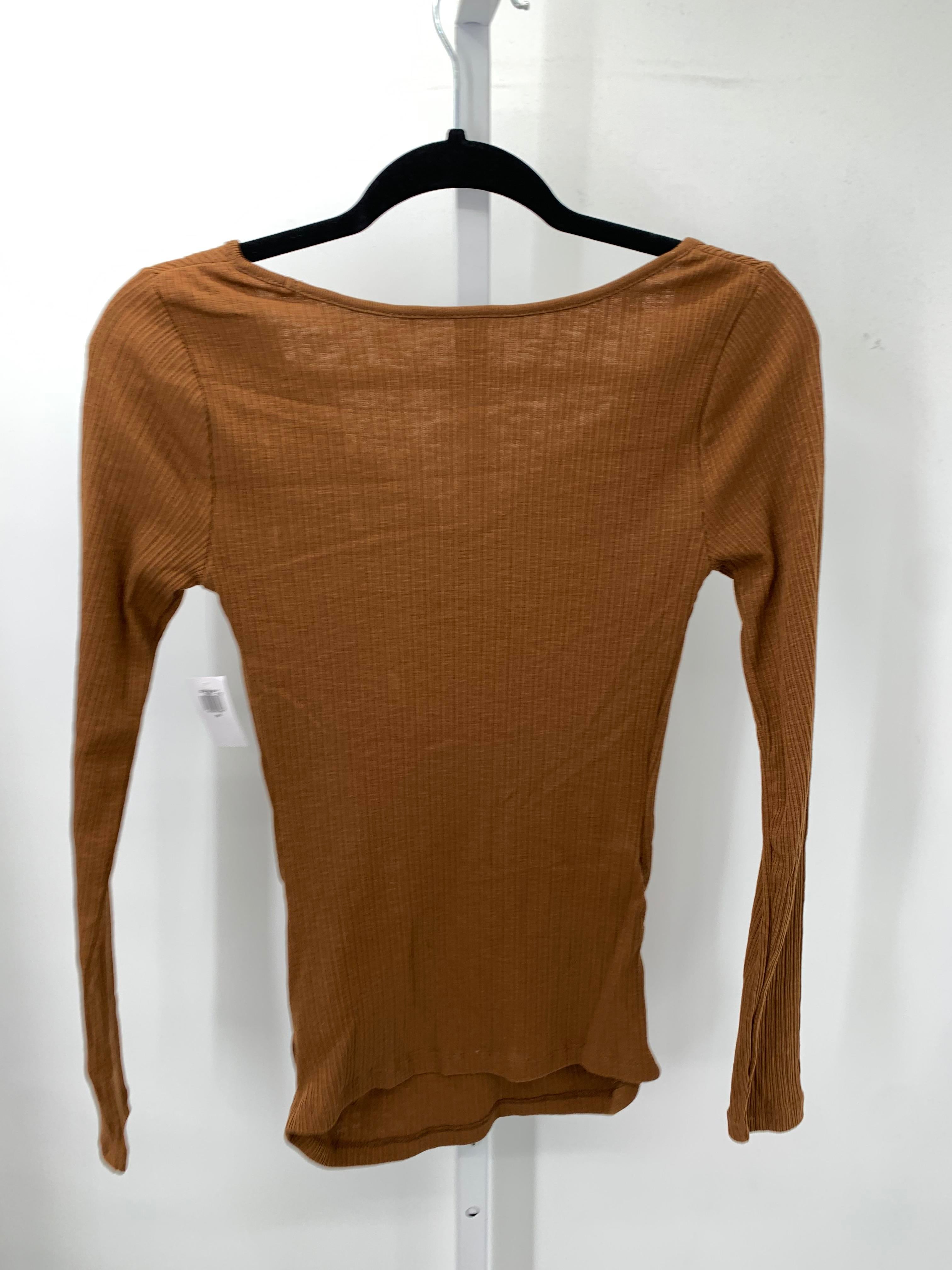 Old Navy Brown Size X Small Maternity Long Sleeve Shirt