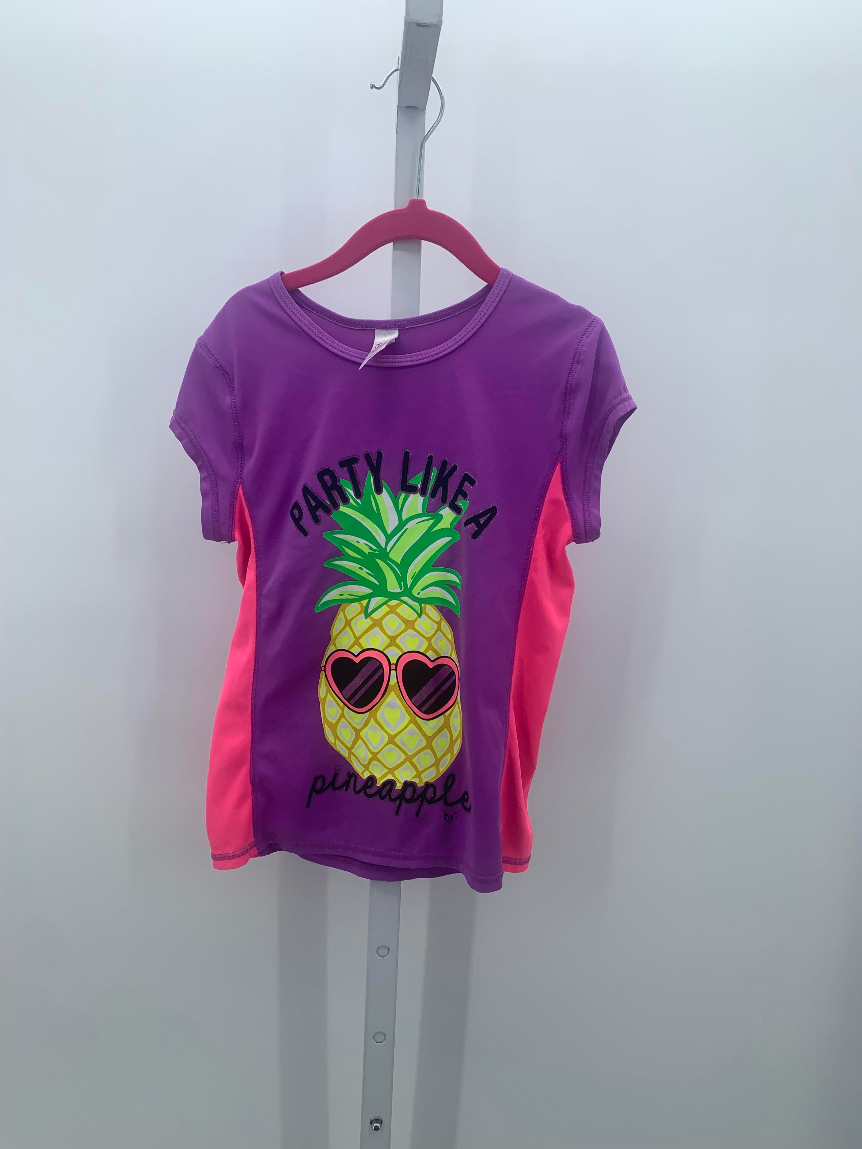 Justice Size 6-7 Girls Swim Shirt