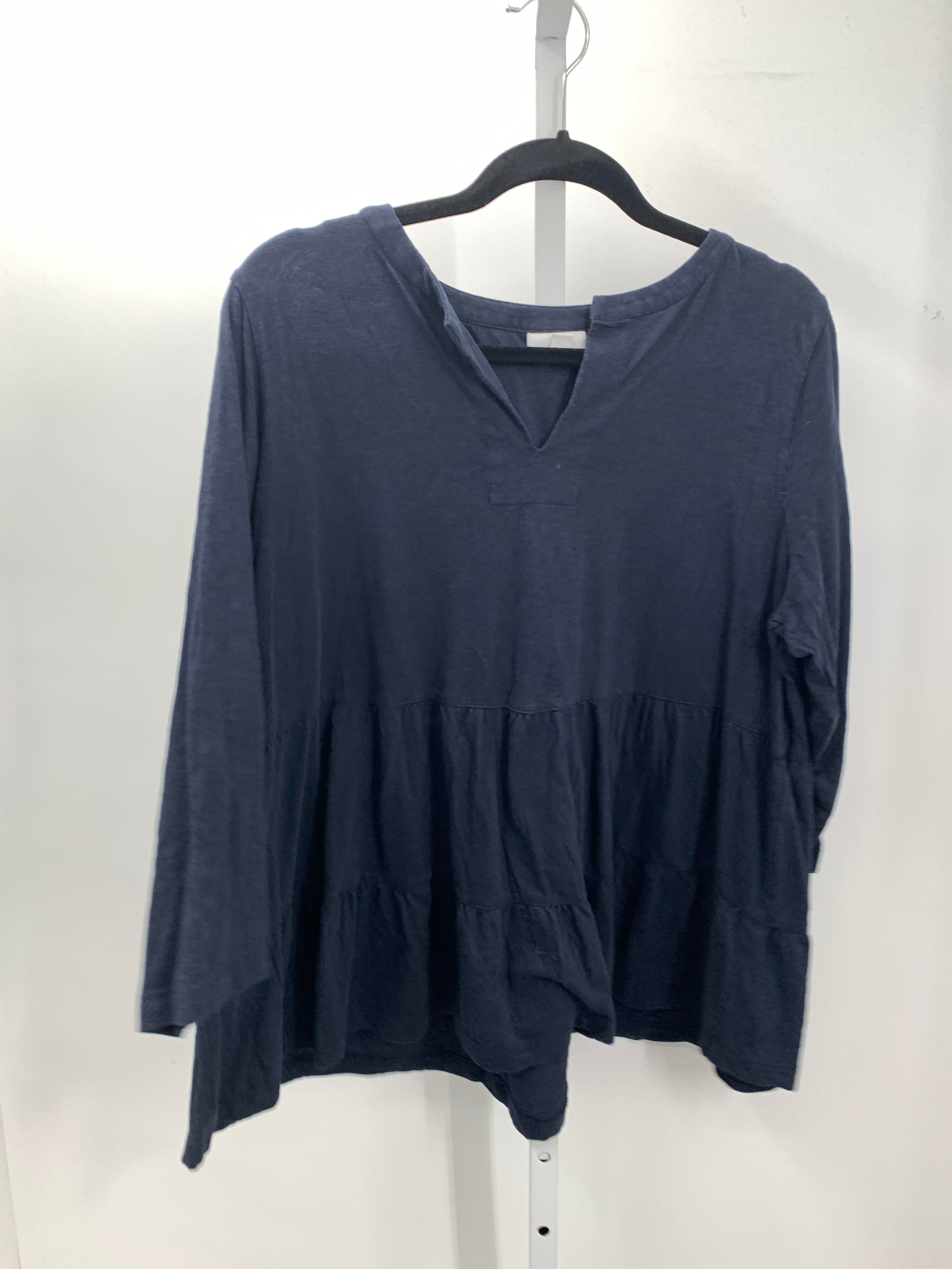 J-Jill Size Large Misses 3/4 Sleeve Shirt