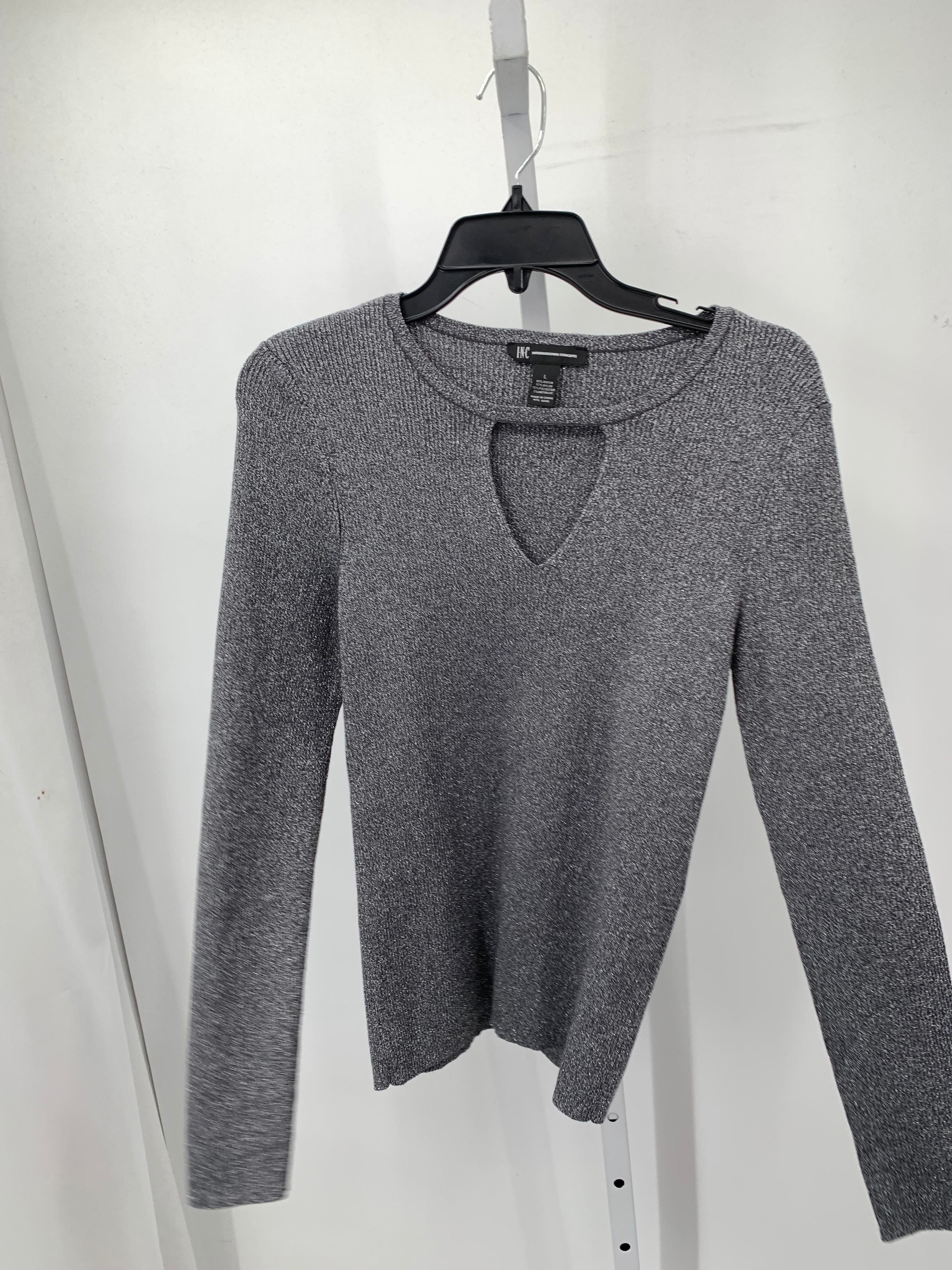 INC Size Large Misses Long Slv Sweater