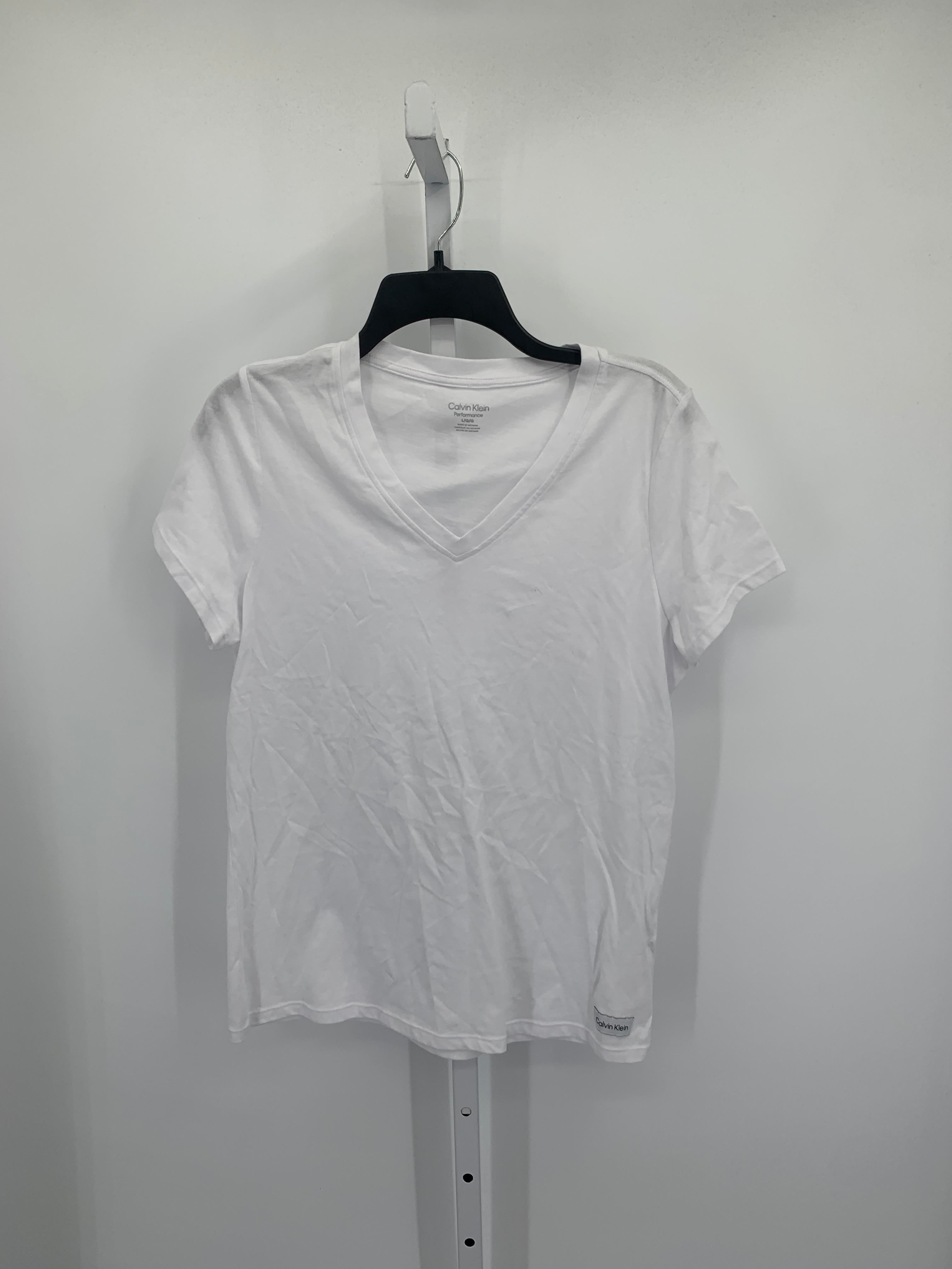 Calvin Klein Size Large Misses Short Sleeve Shirt