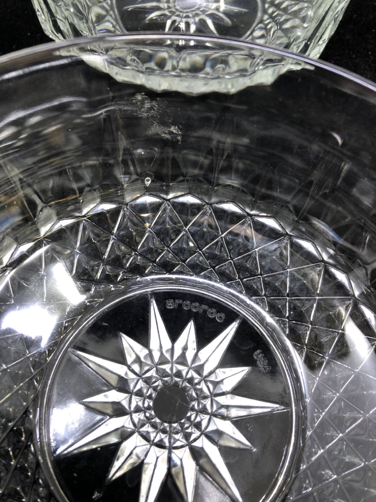 5PC CLEAR GLASS SUN BOWLS.