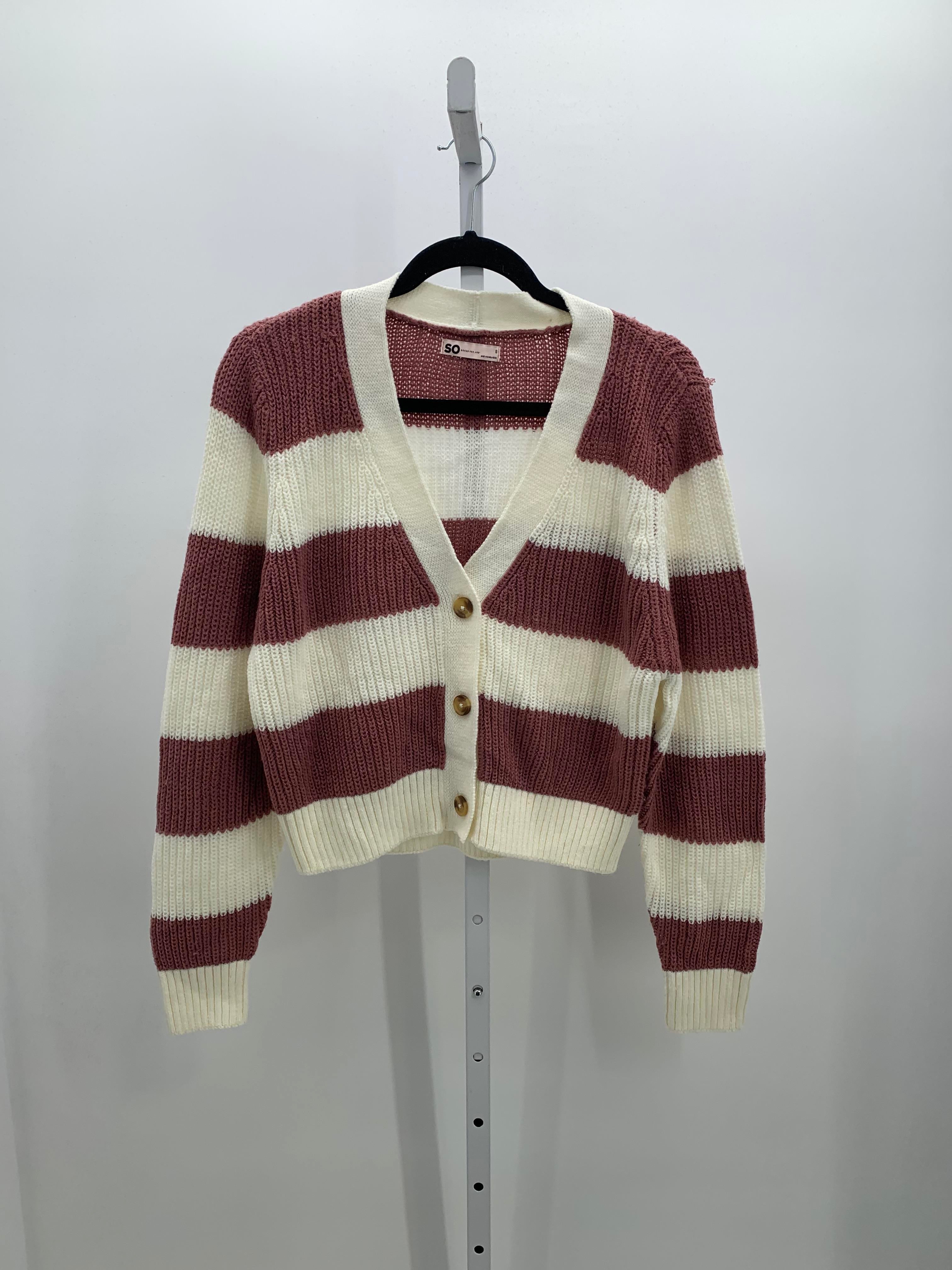 SO Size Small Juniors Long Sleeve Sweater