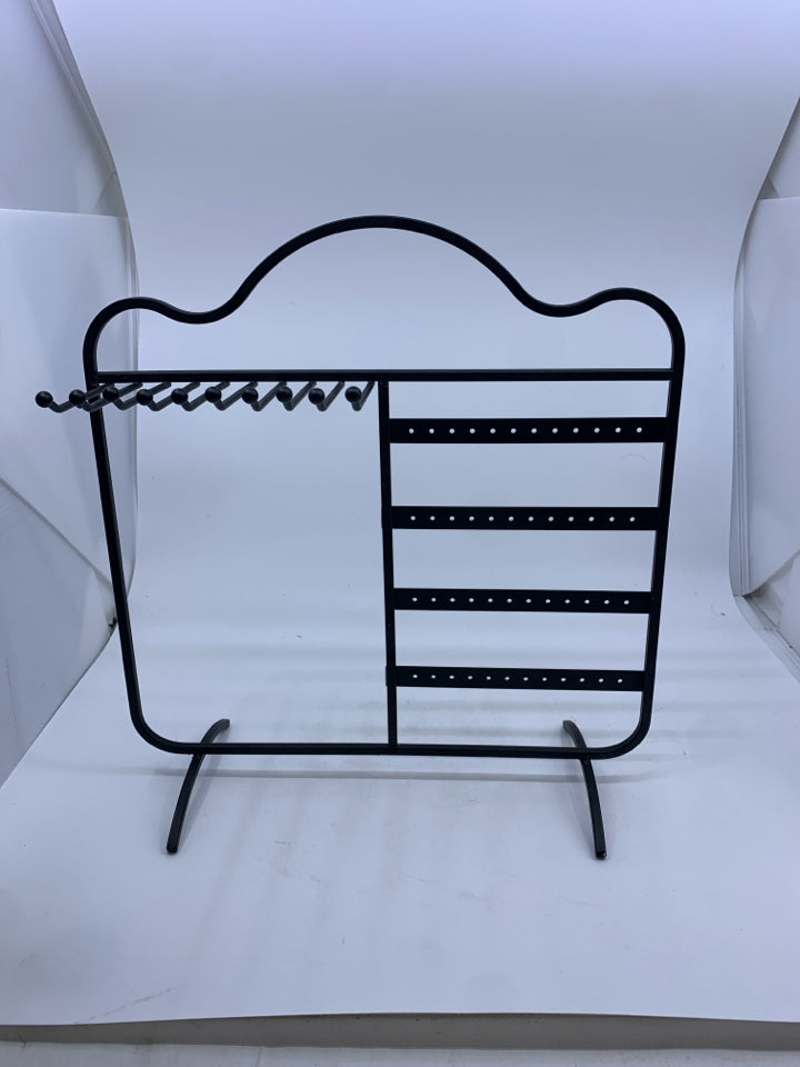 BLACK METAL JEWELRY STAND/HOLDER.