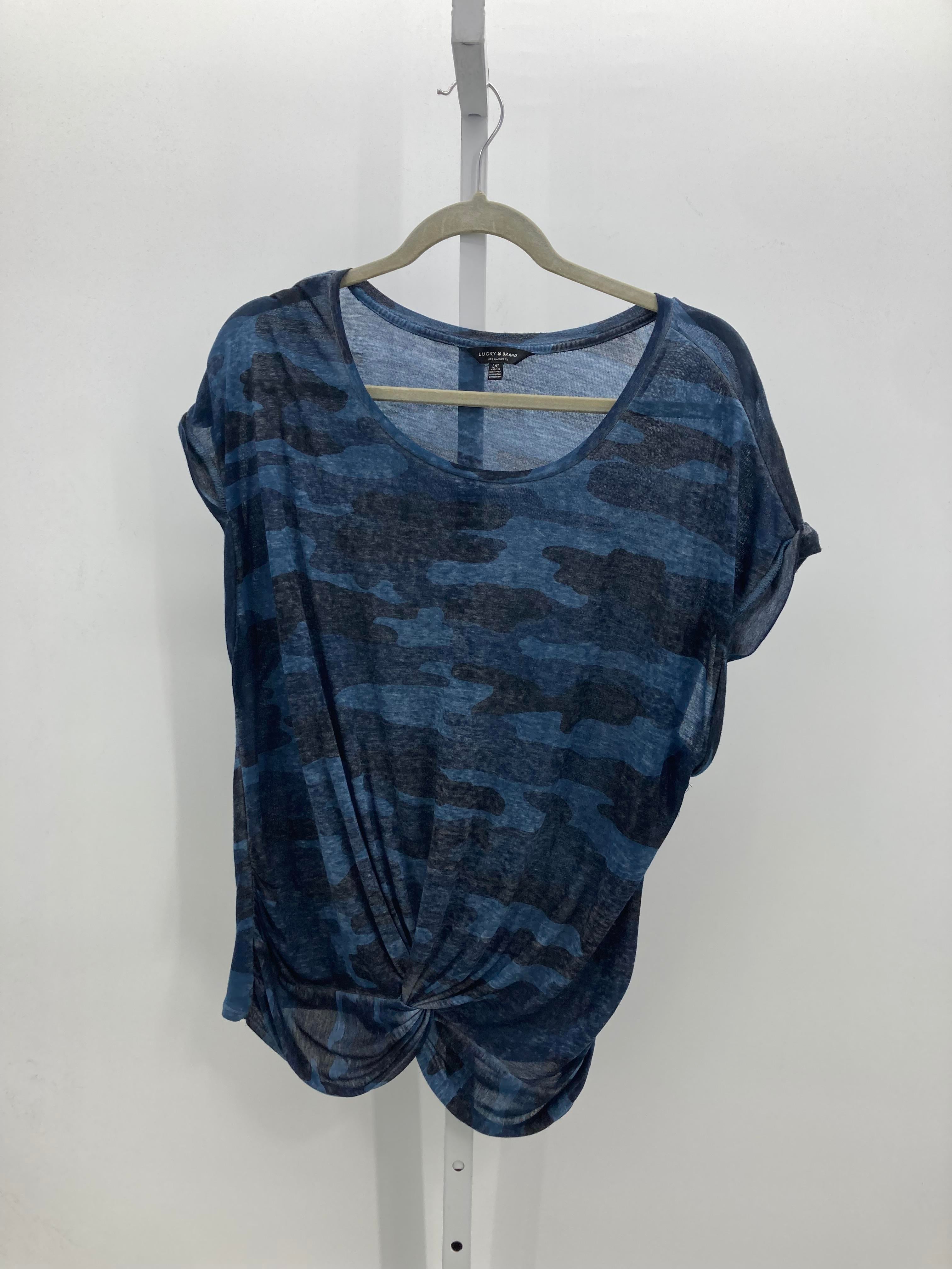 Lucky Brand Size Large Misses Short Sleeve Shirt