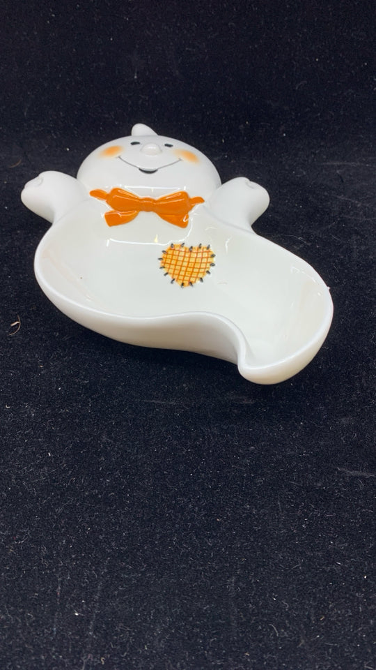 WHITE GHOST CANDY BOWL.