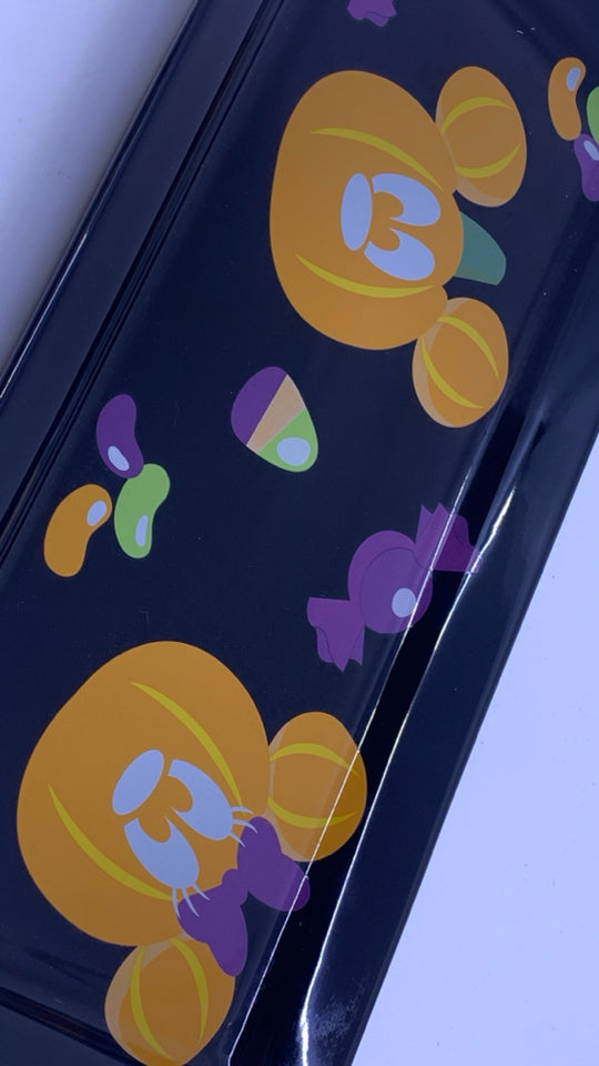 MICKEY PUMPKIN HEAD RECTNAGLE TRAY.
