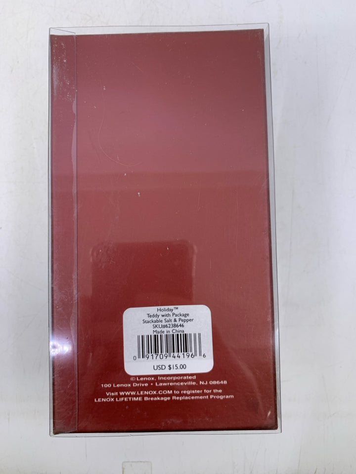 LENOX TEDDY BEAR SALT & PEPPER.