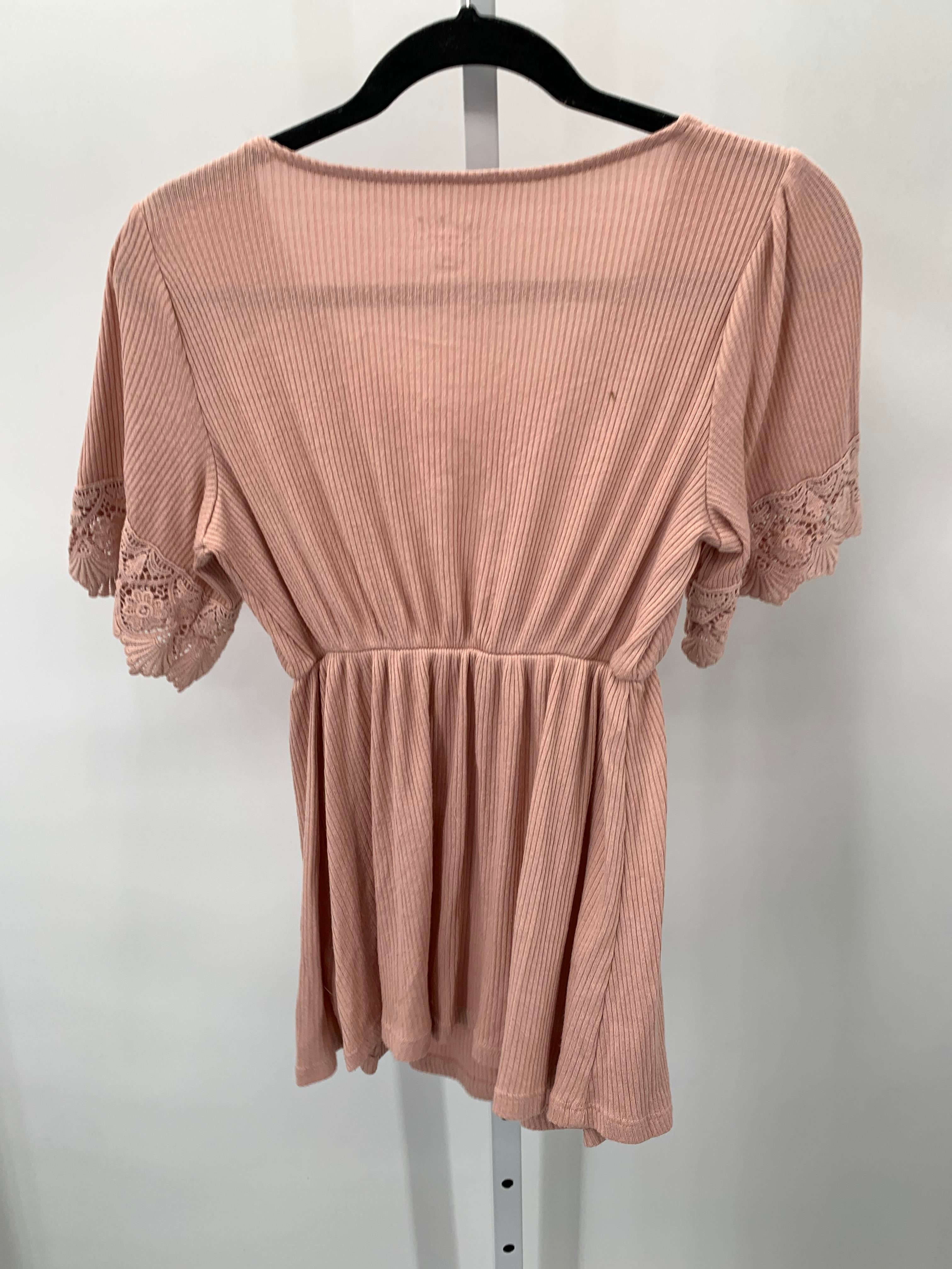 Isabel Pink Size X Small Maternity Short Sleeve Shirt