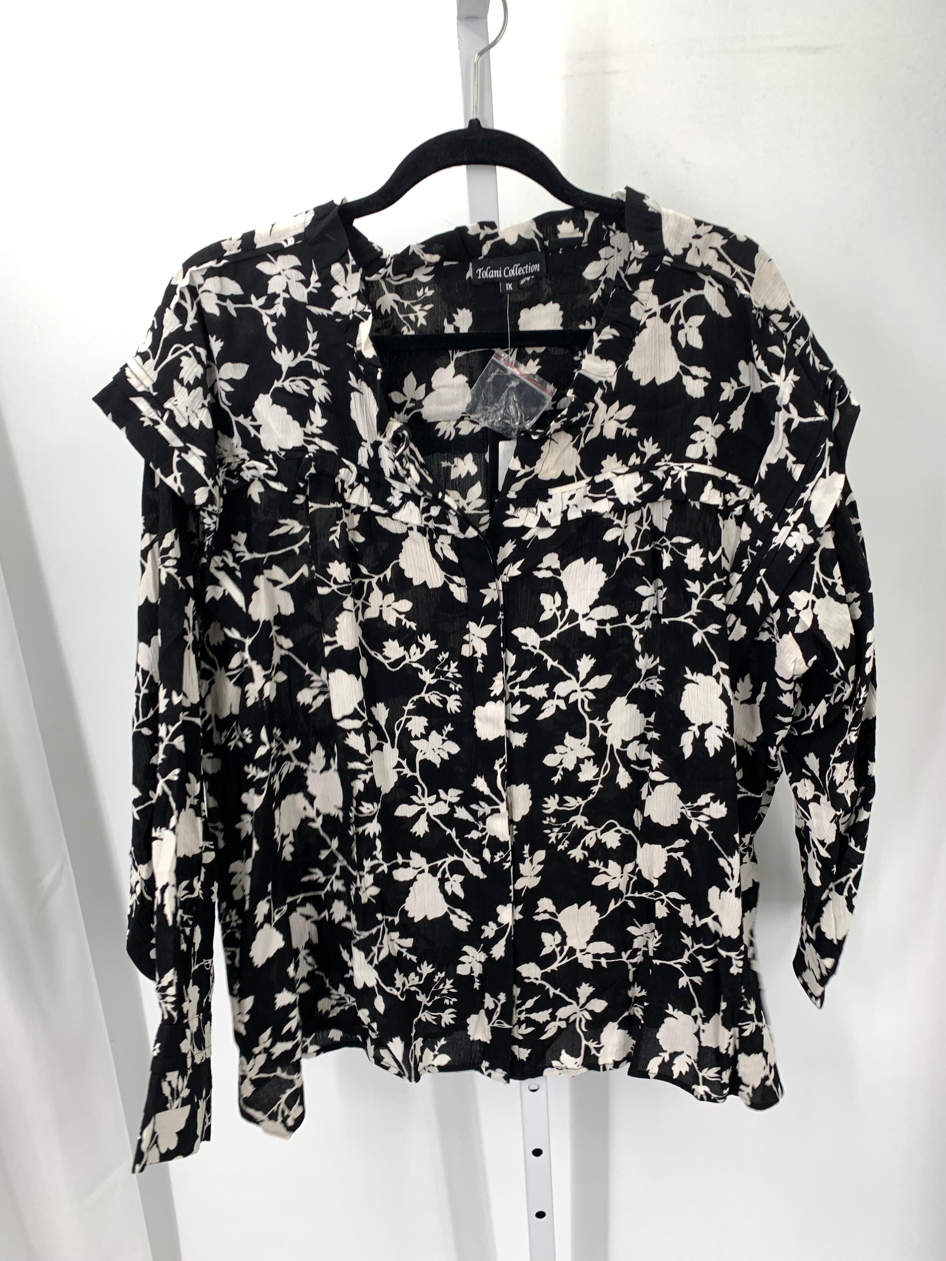 Size 1X Womens Long Sleeve Shirt