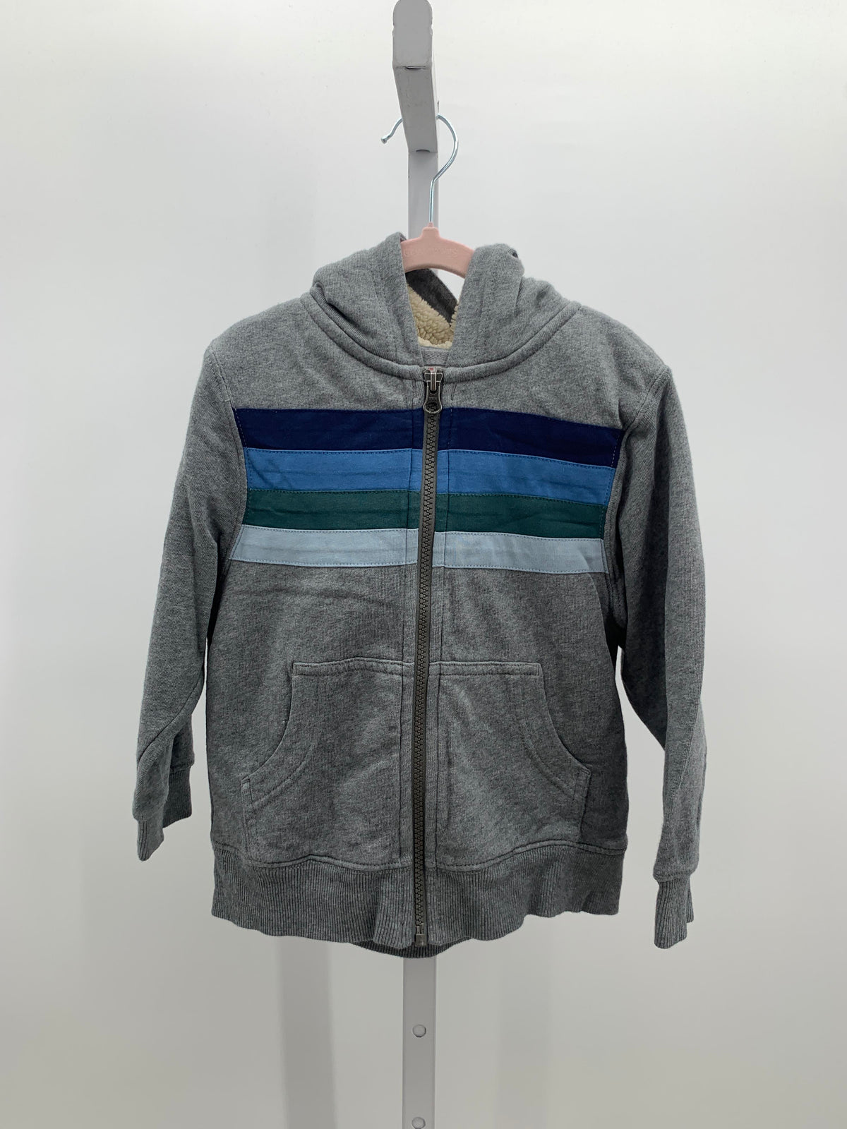STRIPES SHERPA LINED.