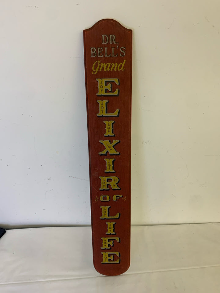 DR BELLS RED WALL HANGING.