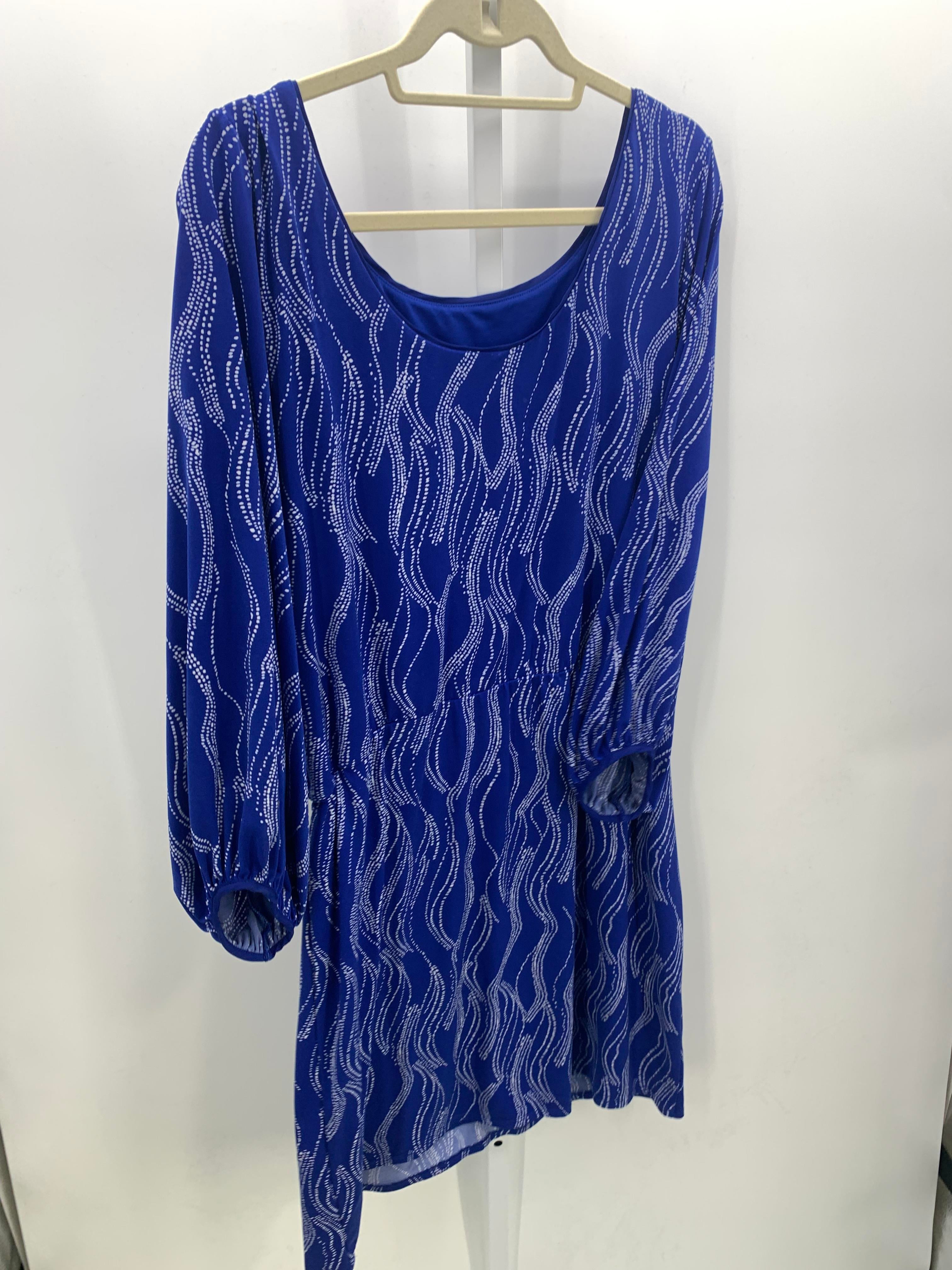 White House Black Size Extra Large Misses Long Sleeve Dress