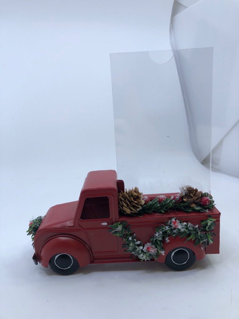 RED TRUCK PHOTO FRAME.