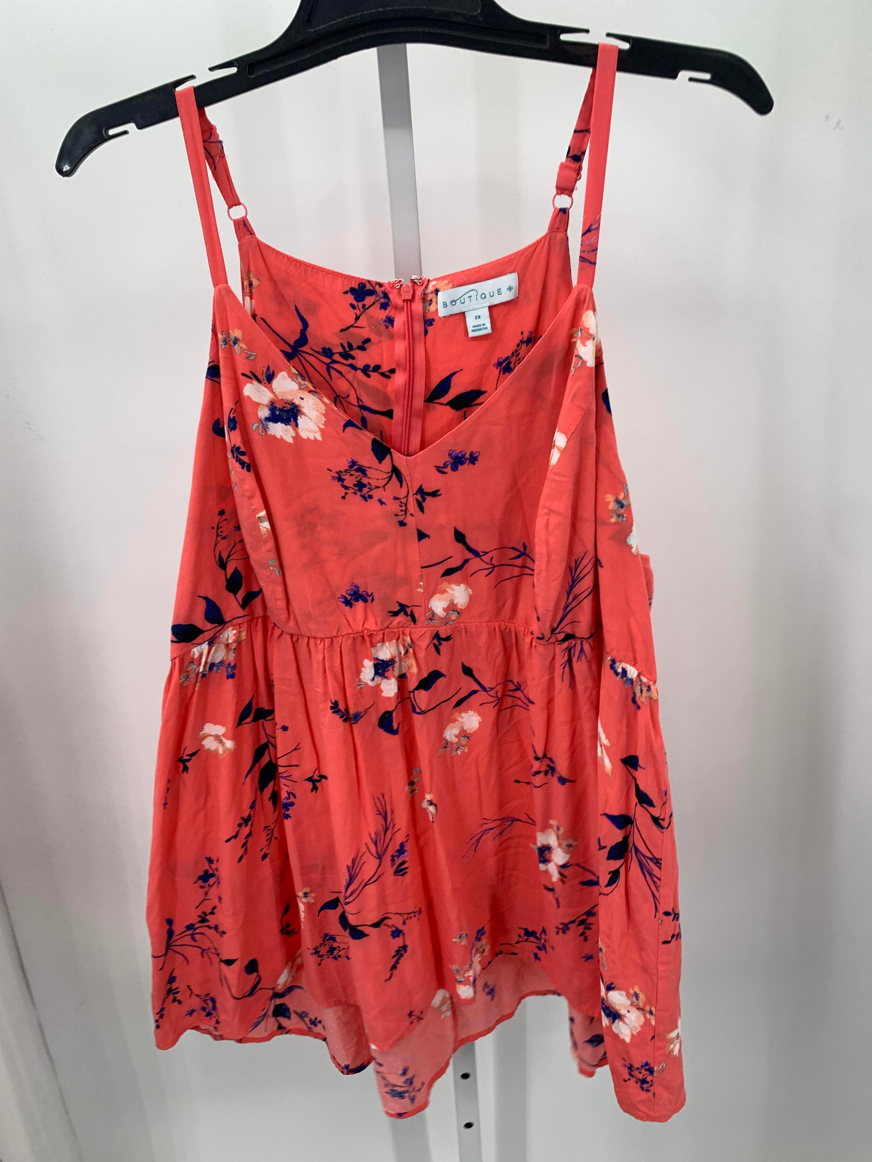 Size 2X Womens Sleeveless Shirt