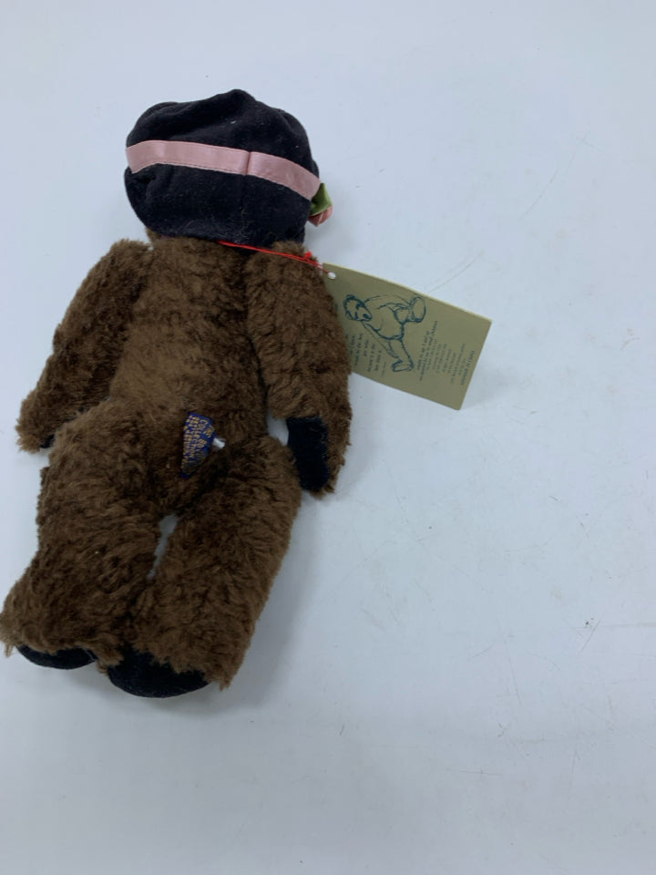 DARK BROWN BEAR W/ BLACK HAT BOYDS BEAR.