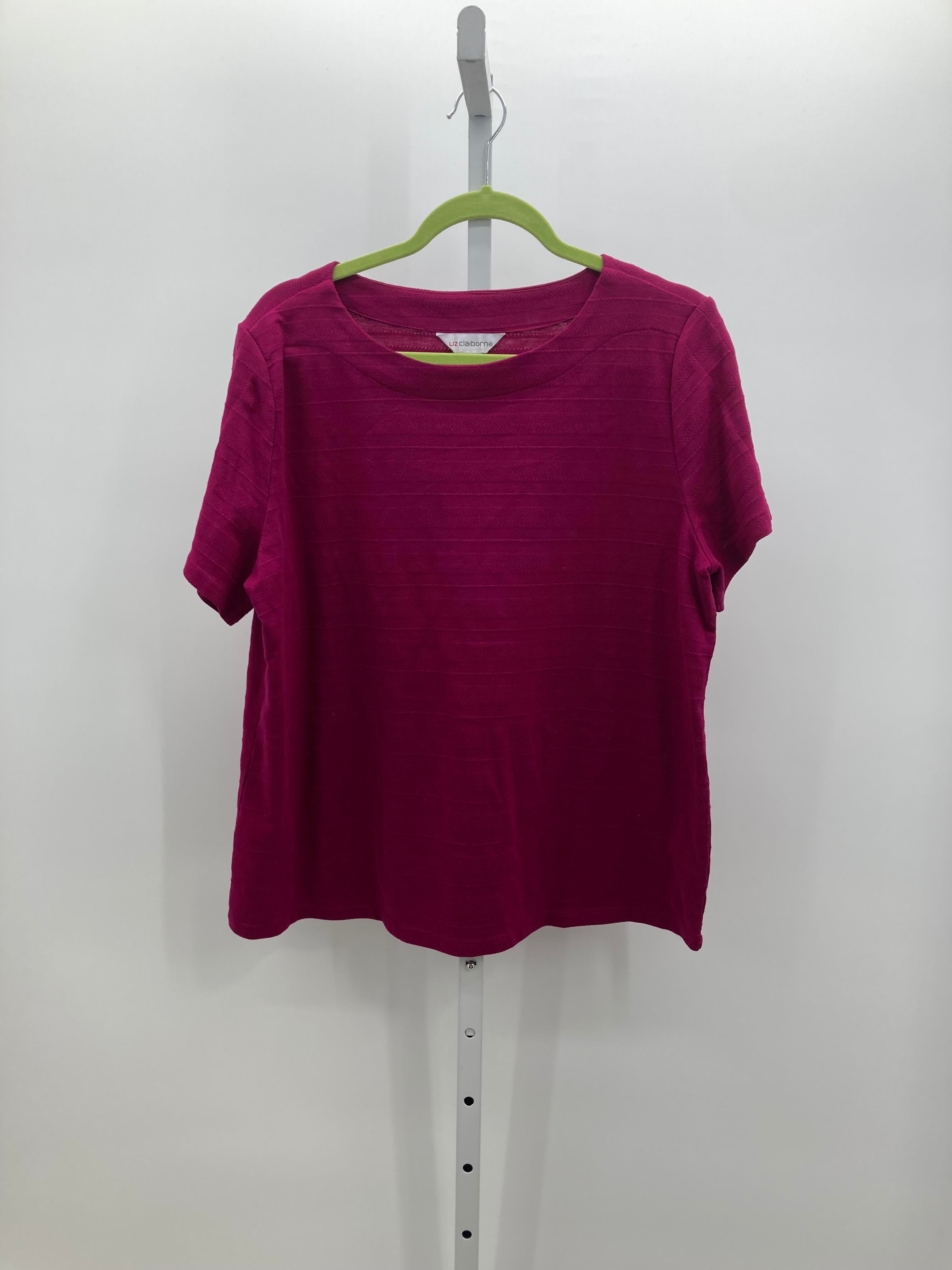 Liz Claiborne Size Extra Large Misses Short Sleeve Shirt