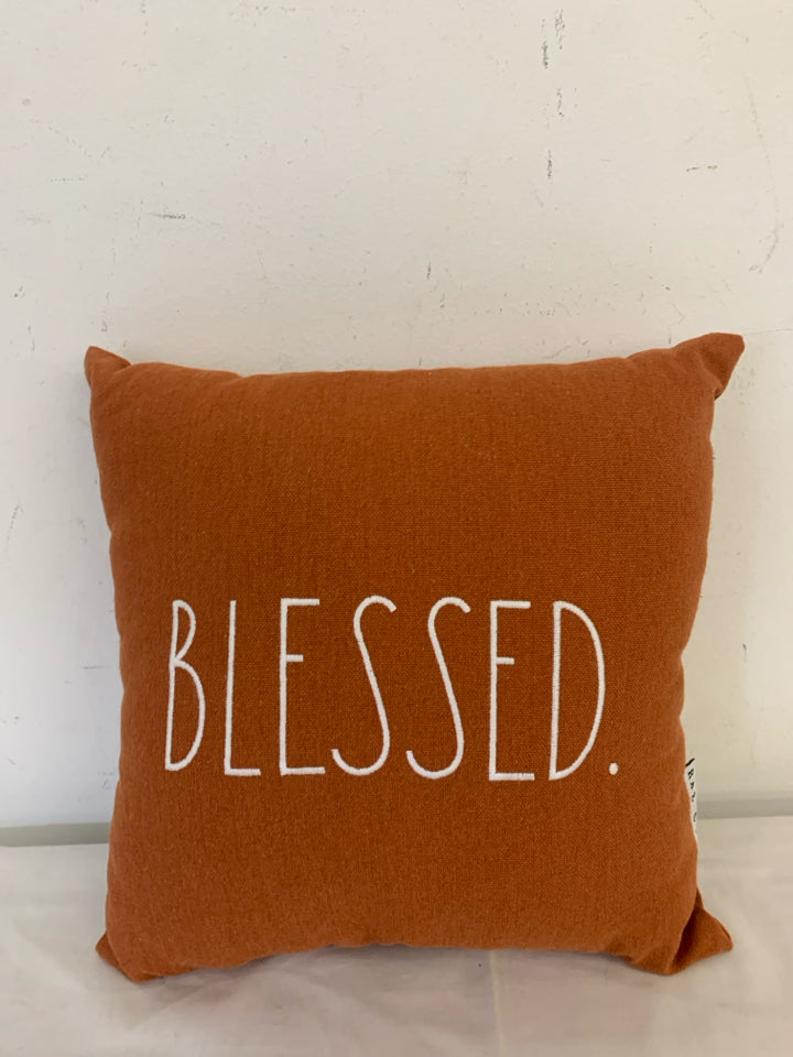 RAE DUNN BLESSED PILLOW.