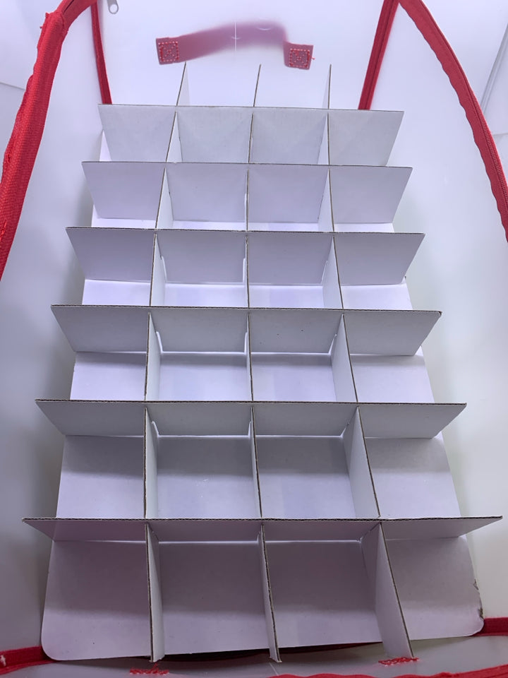RED ORNAMENT ORGANIZER.