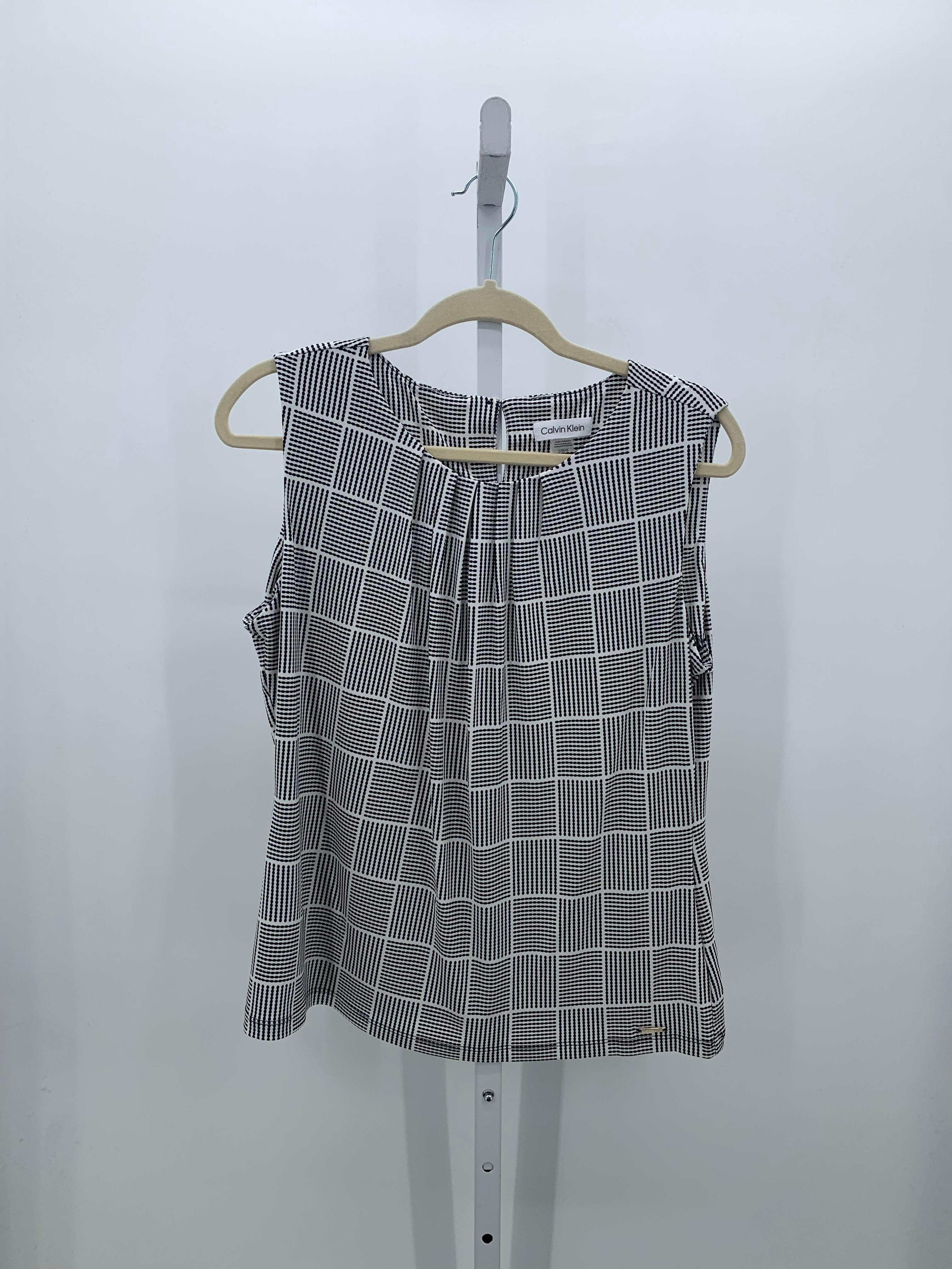 Calvin Klein Size Large Misses Sleeveless Shirt