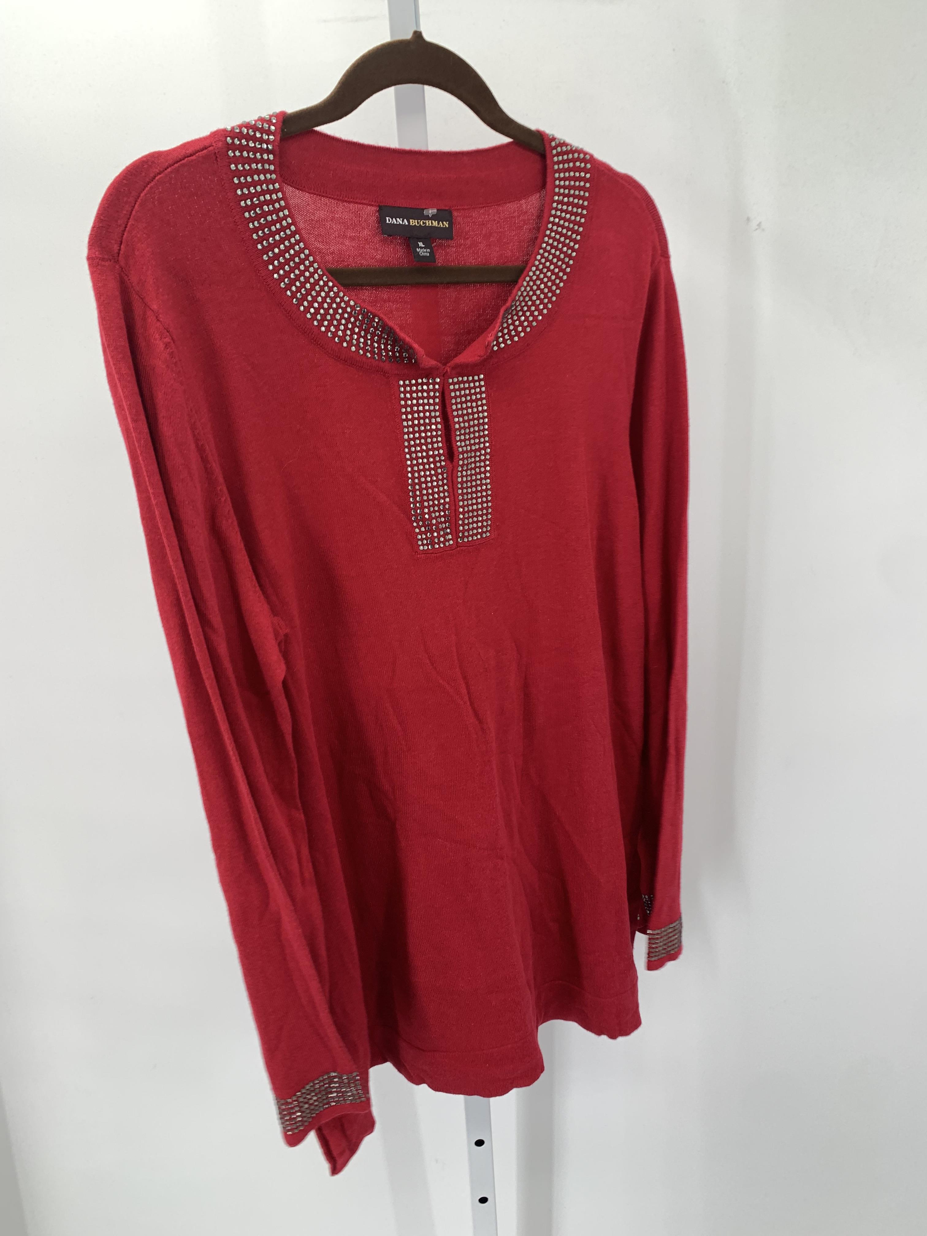 Dana Buchman Size Extra Large Misses Long Slv Sweater