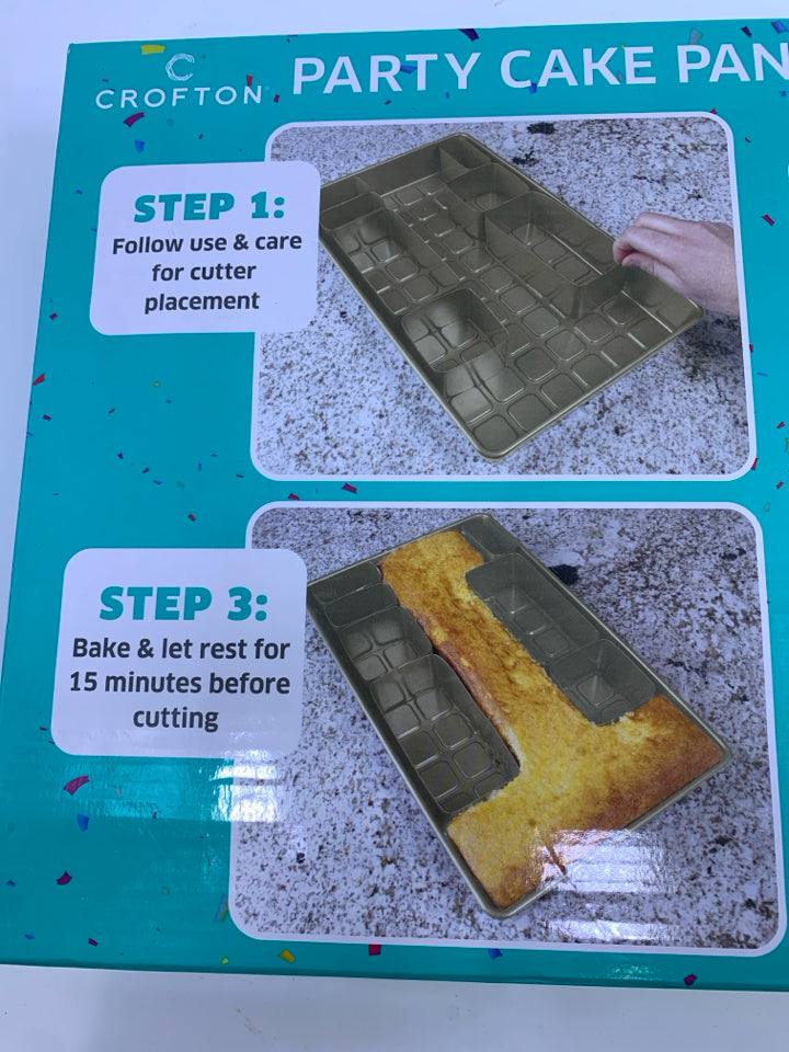 NIB PARTY CAKE PAN CROFTON.