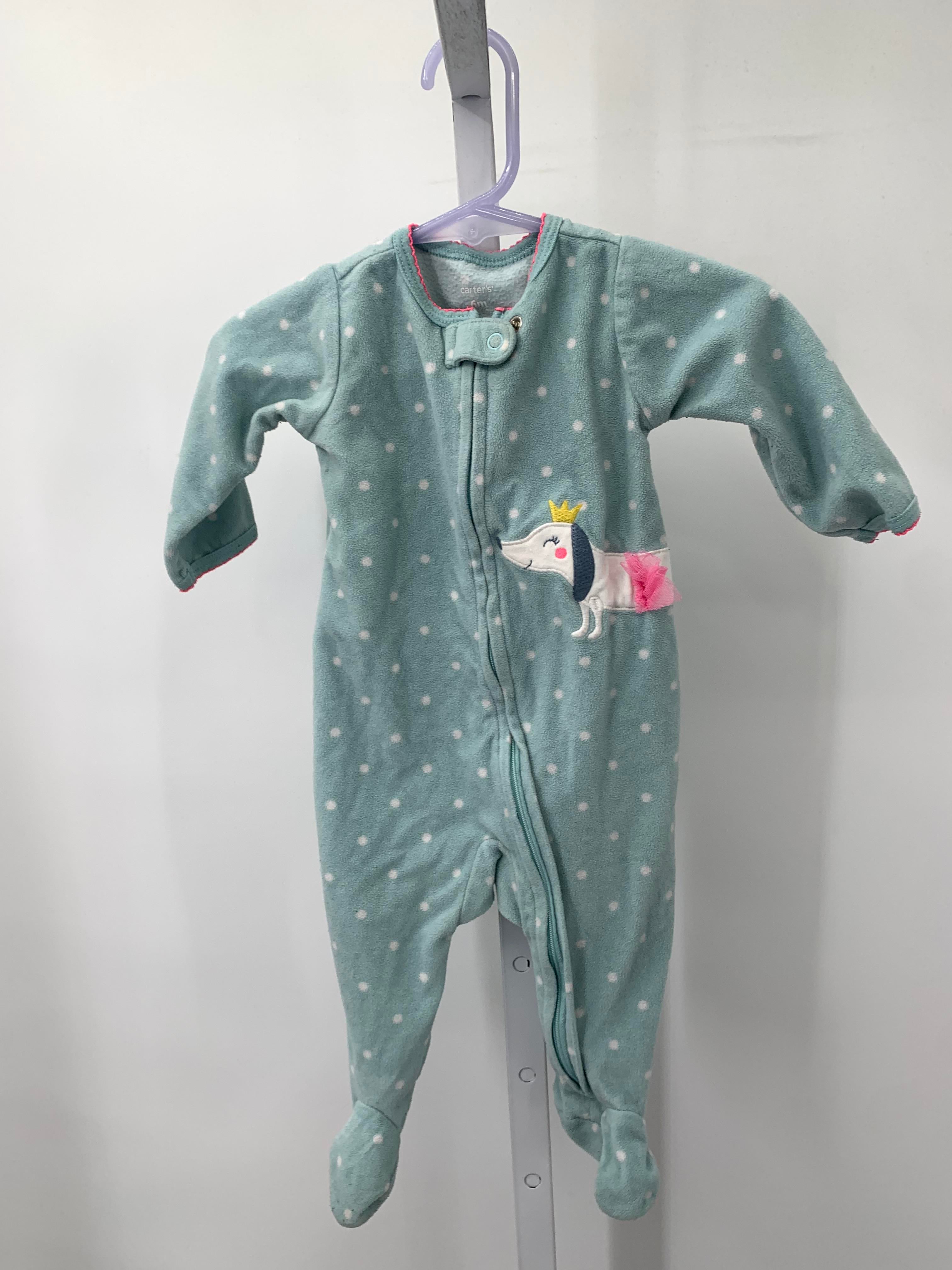Carters Size 6 Months Girls Long Slv. Romper