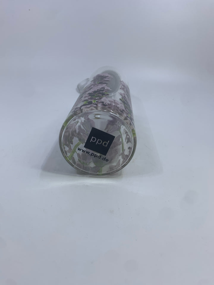 NIB BEES & LAVENDER DESIGN GLASS BOTTLE PPD.