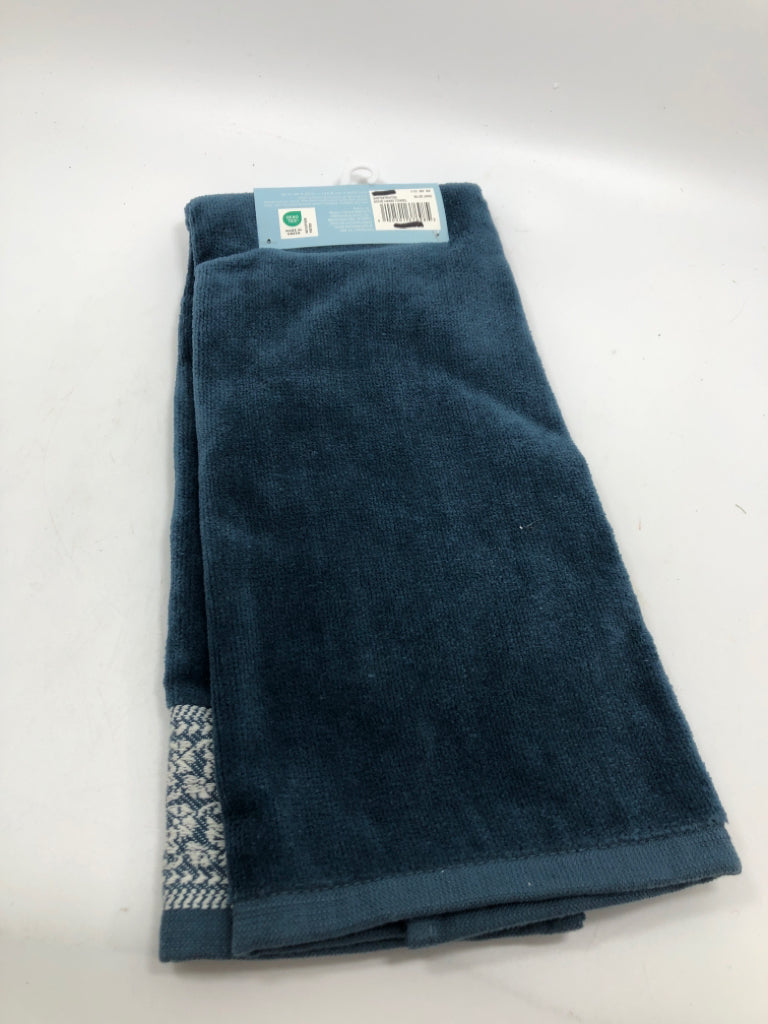 NWT DOVE BLUE HAND TOWEL.