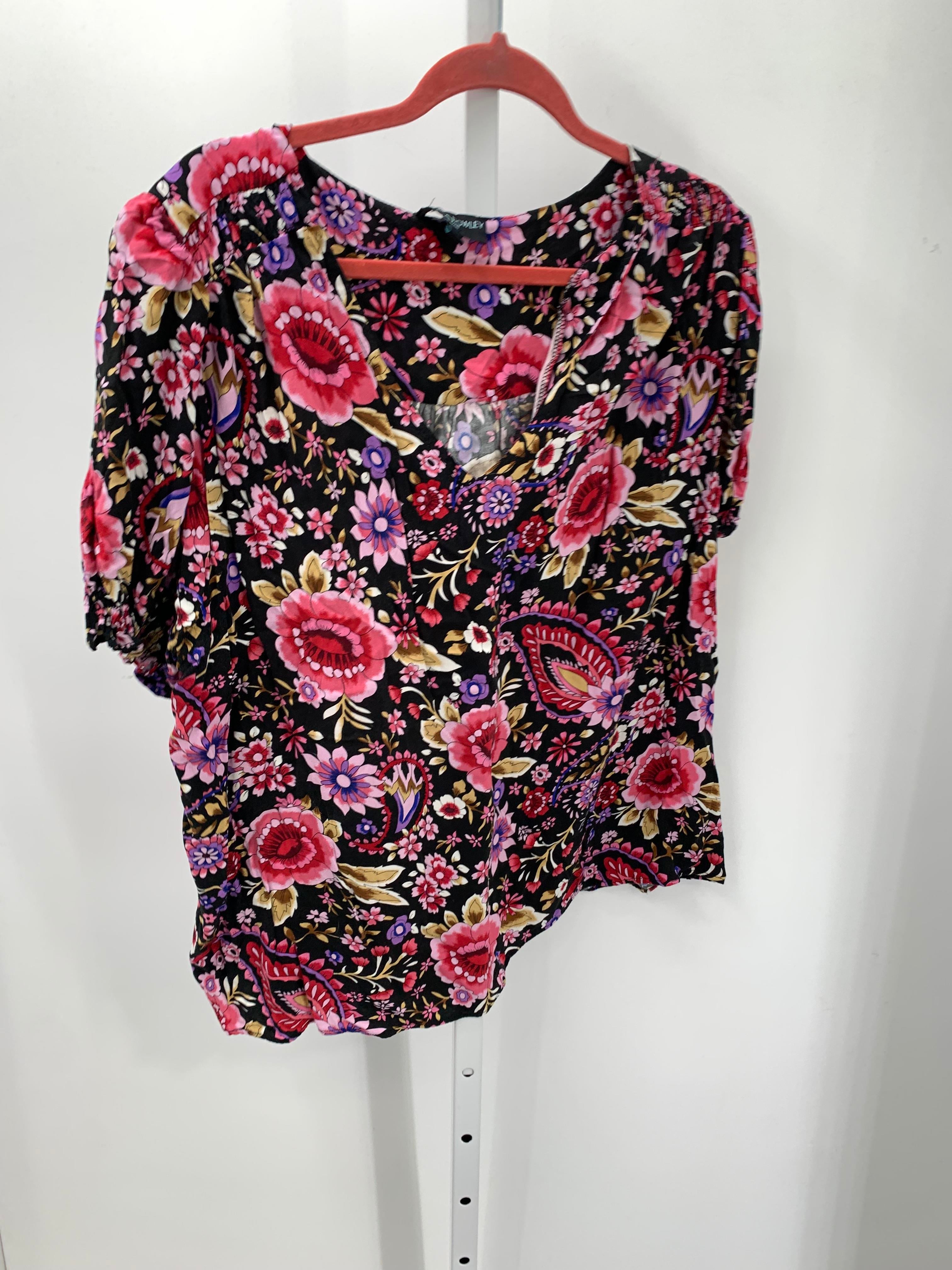 Cynthia Rowley Size 2X Womens Short Sleeve Shirt