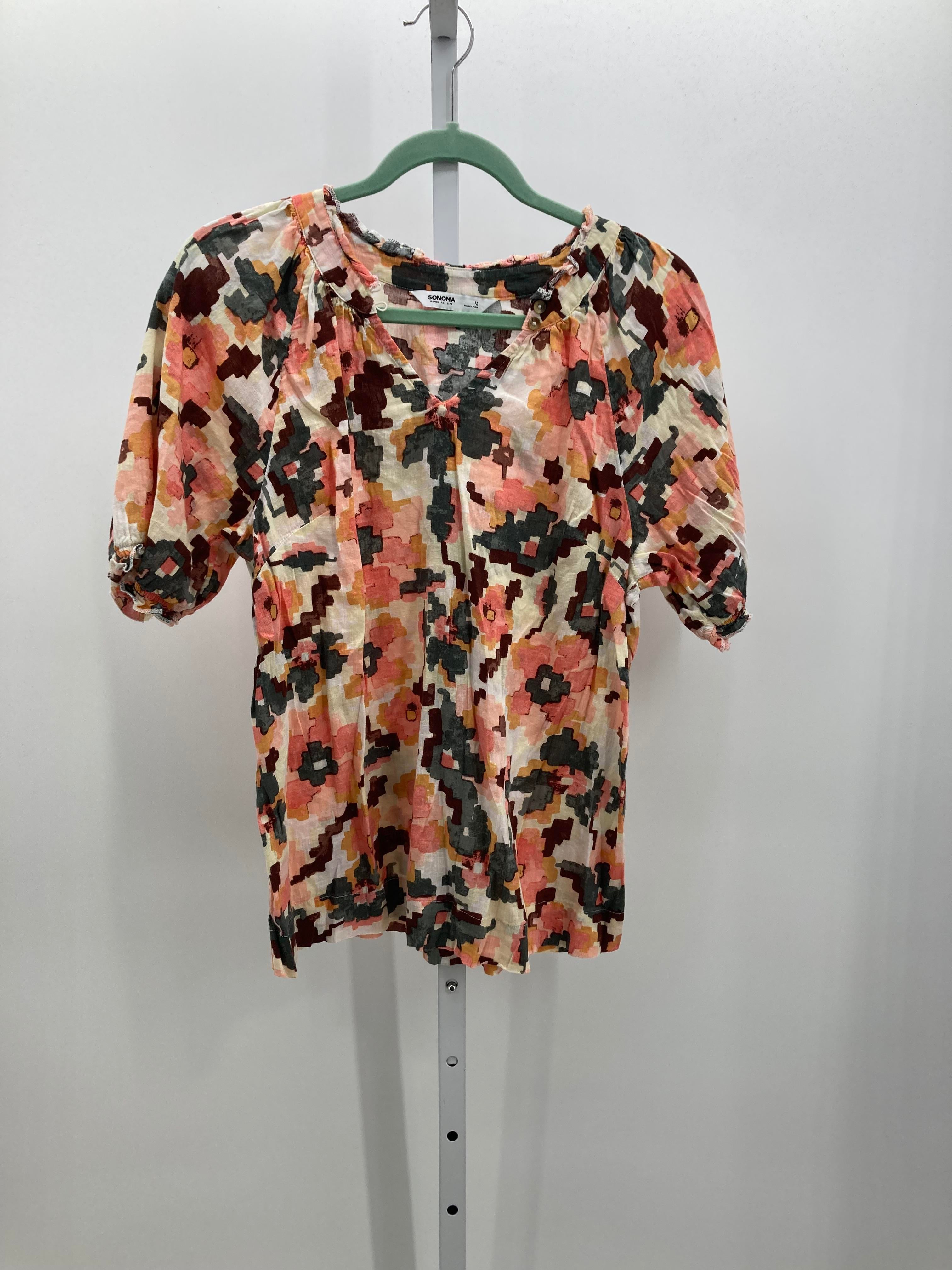 Sonoma Size Medium Misses Short Sleeve Shirt