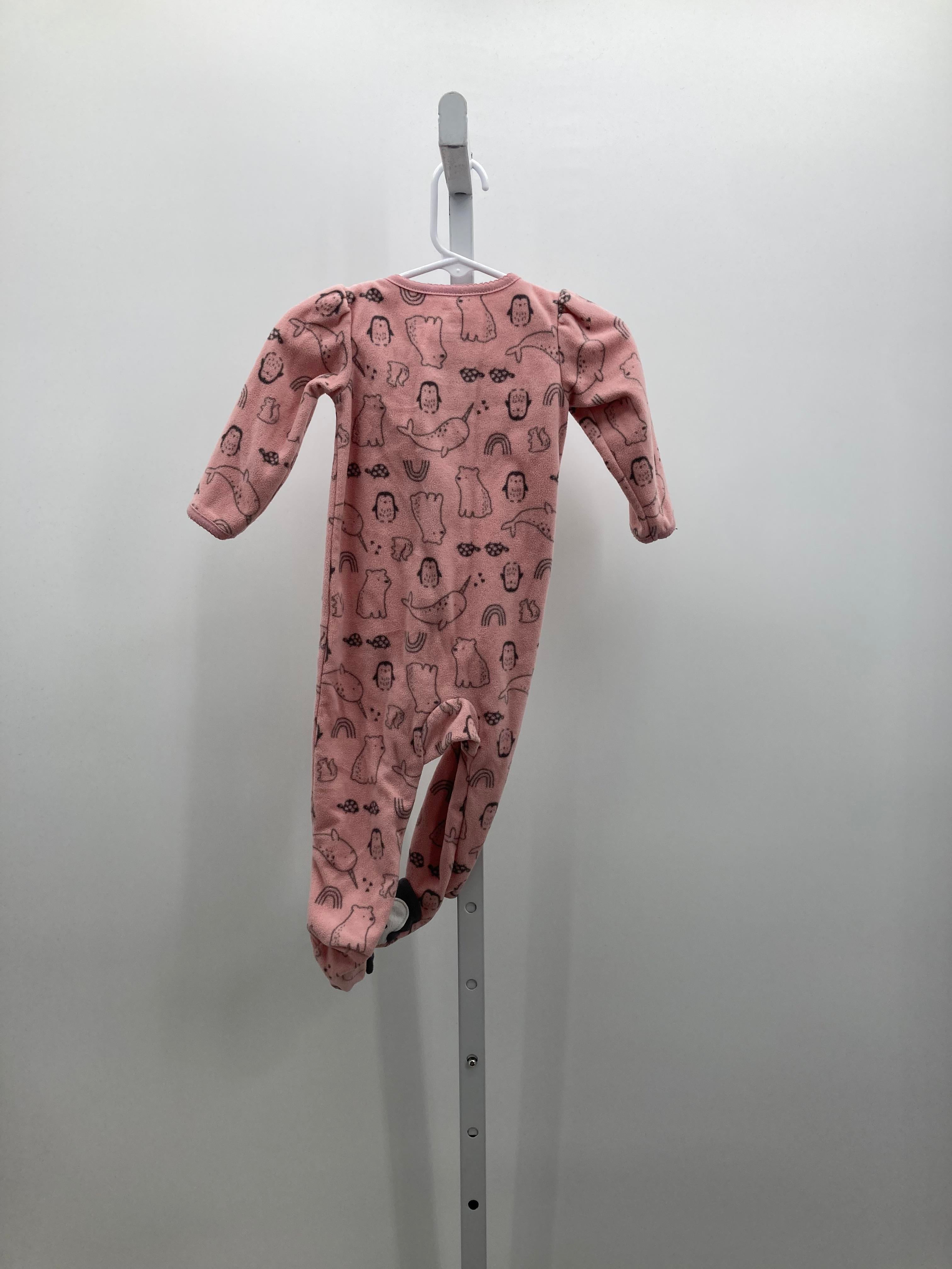 Simple Joys Size 6-9 mon Girls Long Slv. Romper