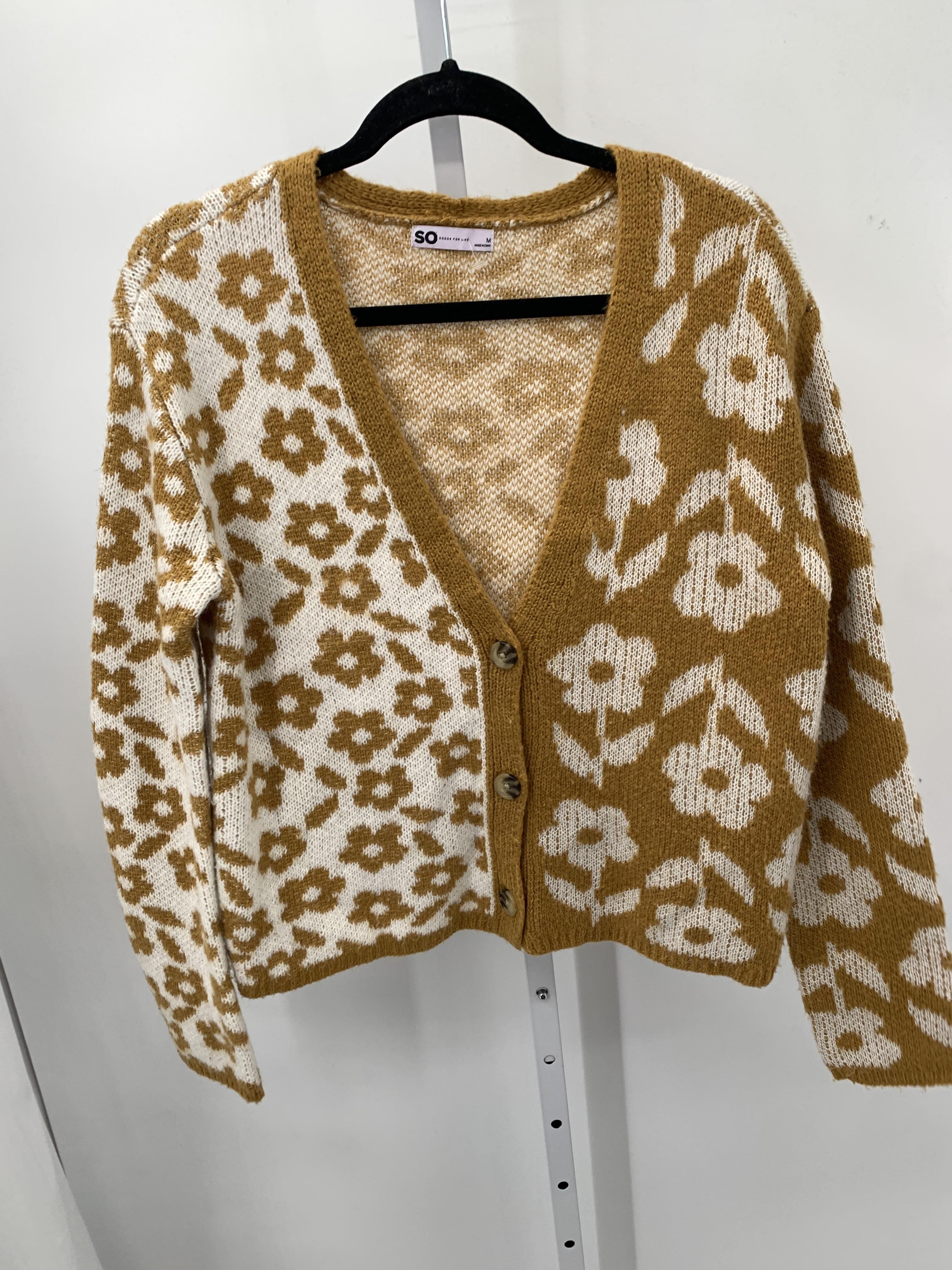 SO Size Medium Juniors Long Sleeve Sweater