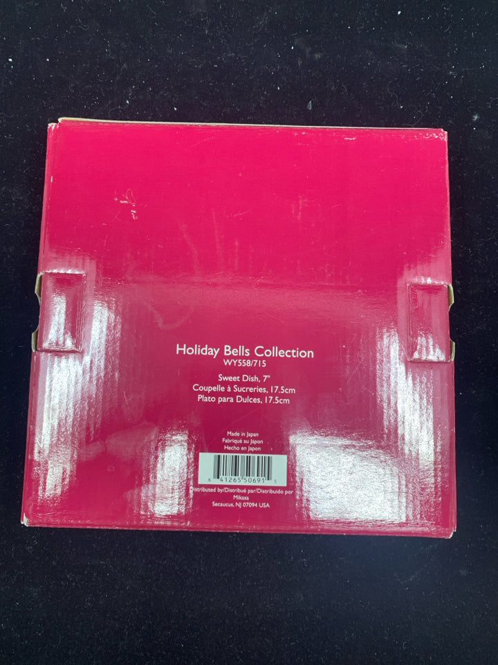 NIB CELEBRATIONS HOLIDAY BELLS COLLECTION SWEET DISH.