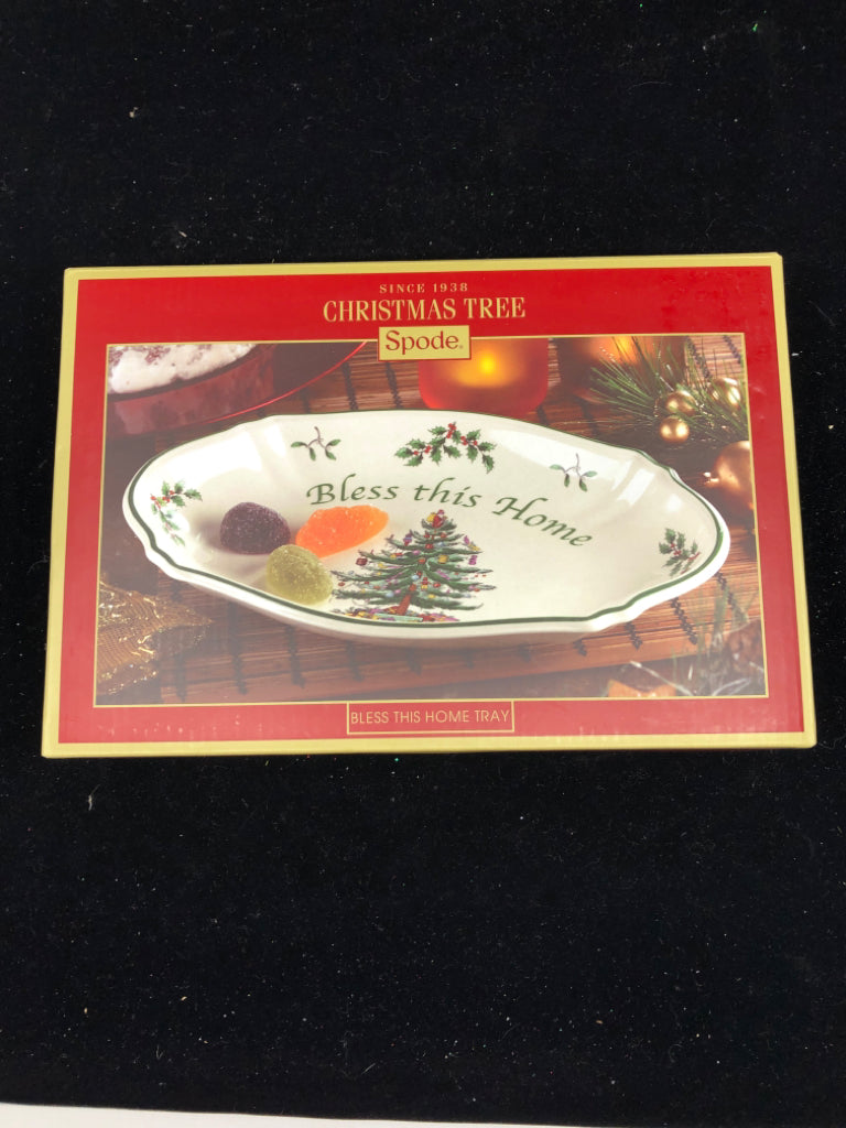 SPODE BLESS THIS HOME TRAY.