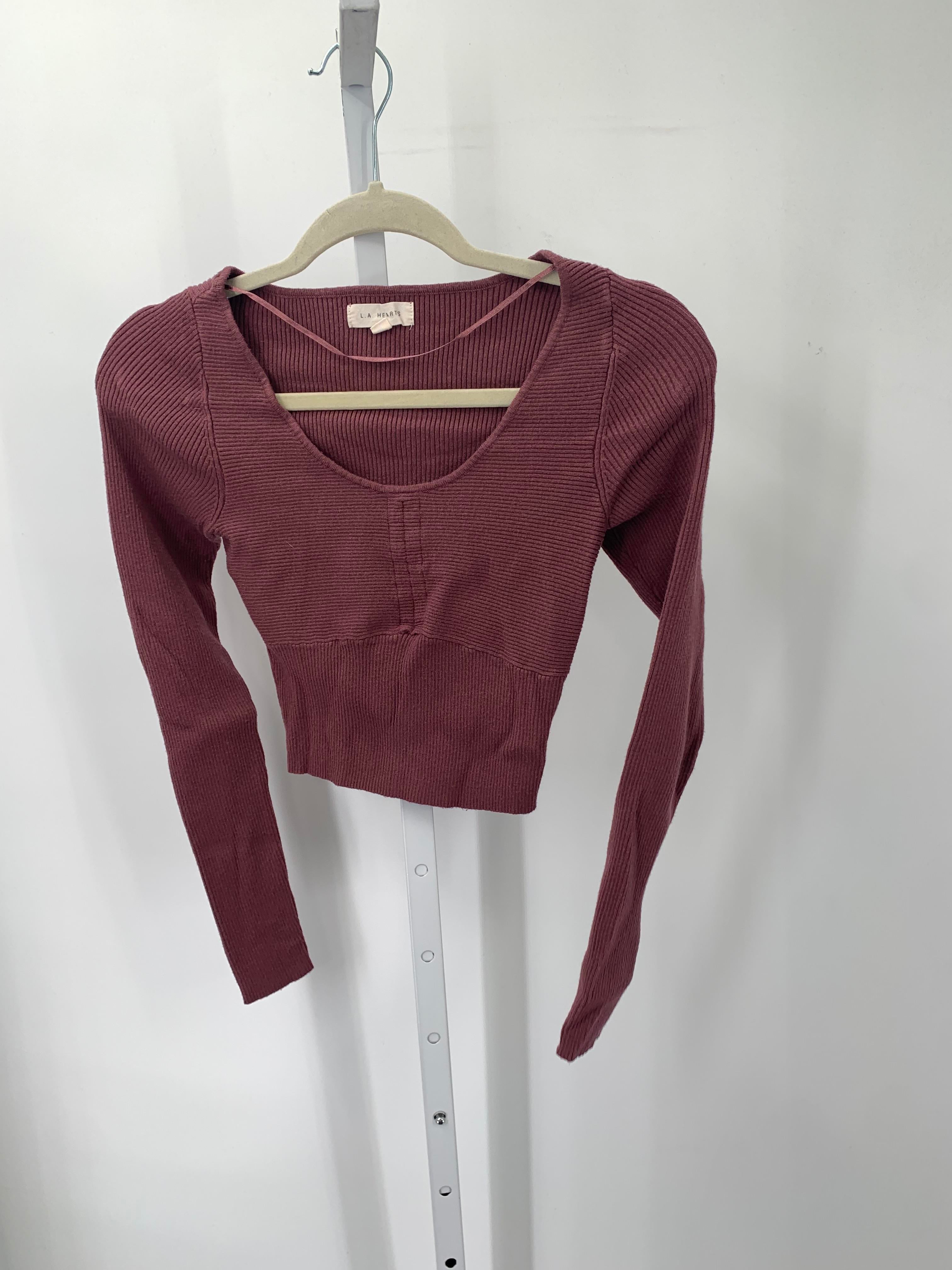 LA Hearts Size Small Juniors Long Sleeve Sweater