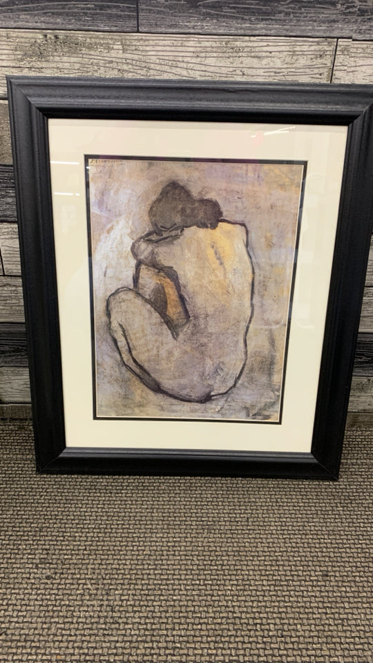 FEMME NUE II PICASSO FRAMED PRINT.