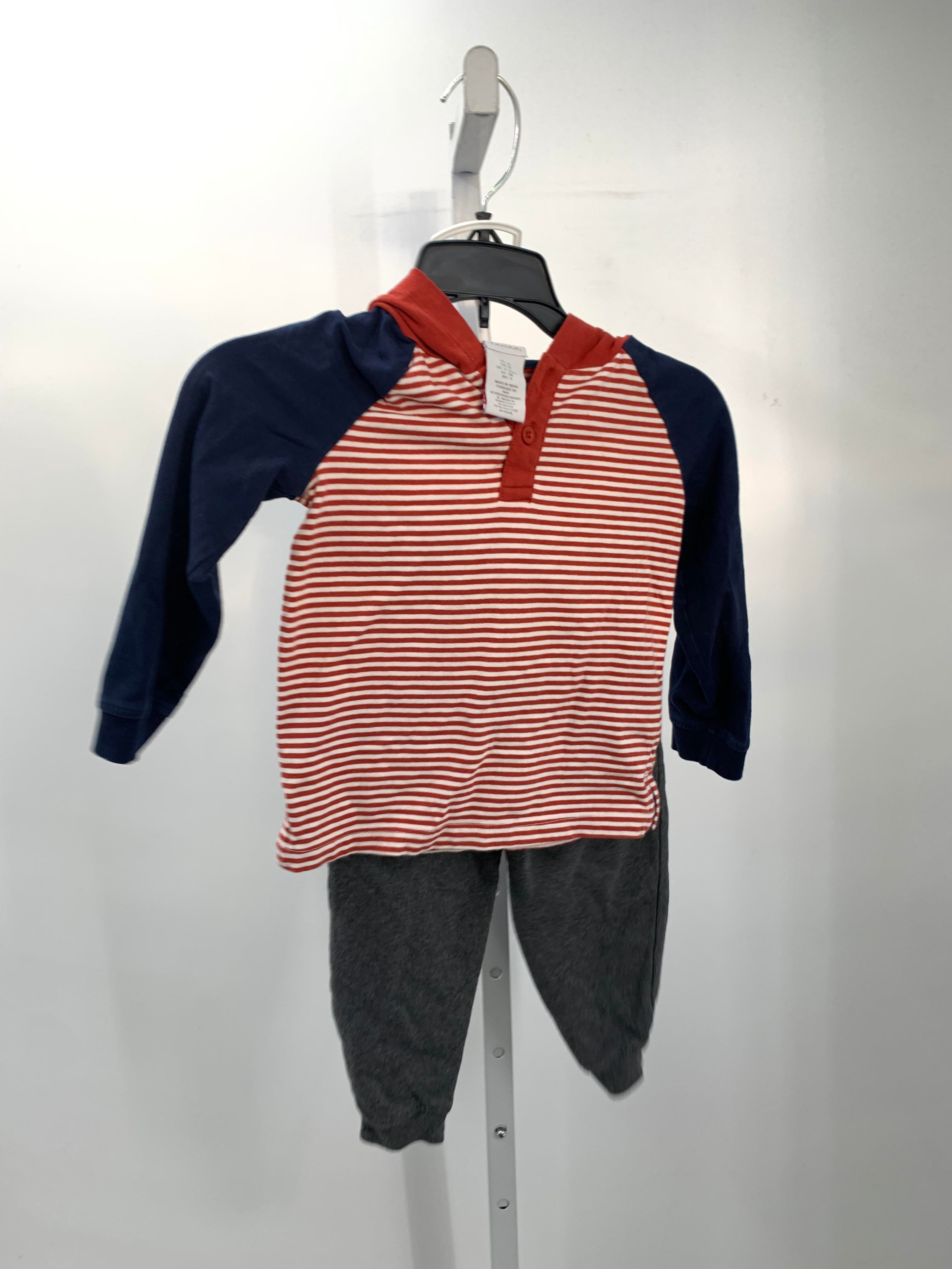 HOODED STRIPES SHIRT AND GREY PANTS