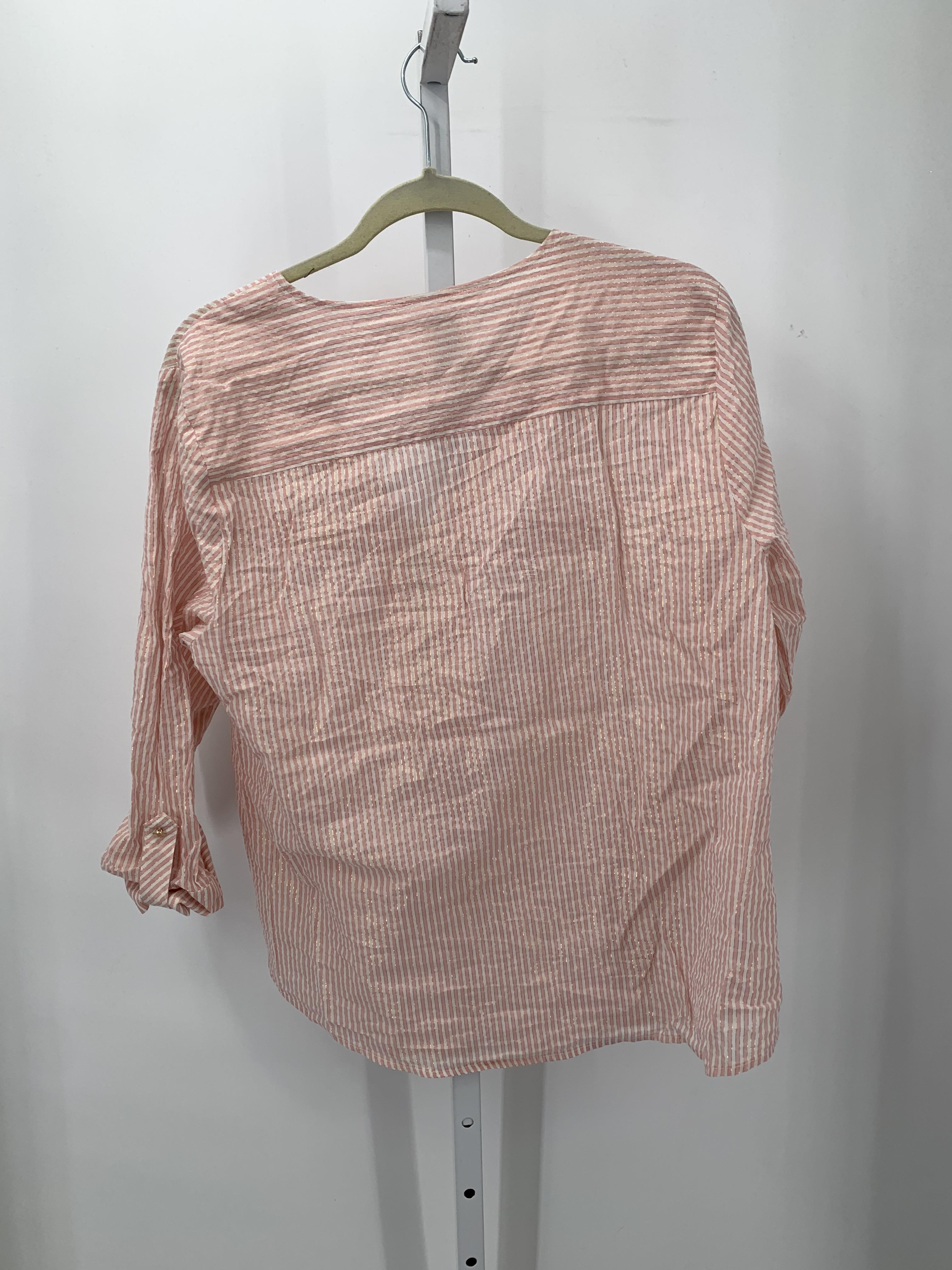 Anne Klein Size Large Misses 3/4 Sleeve Shirt