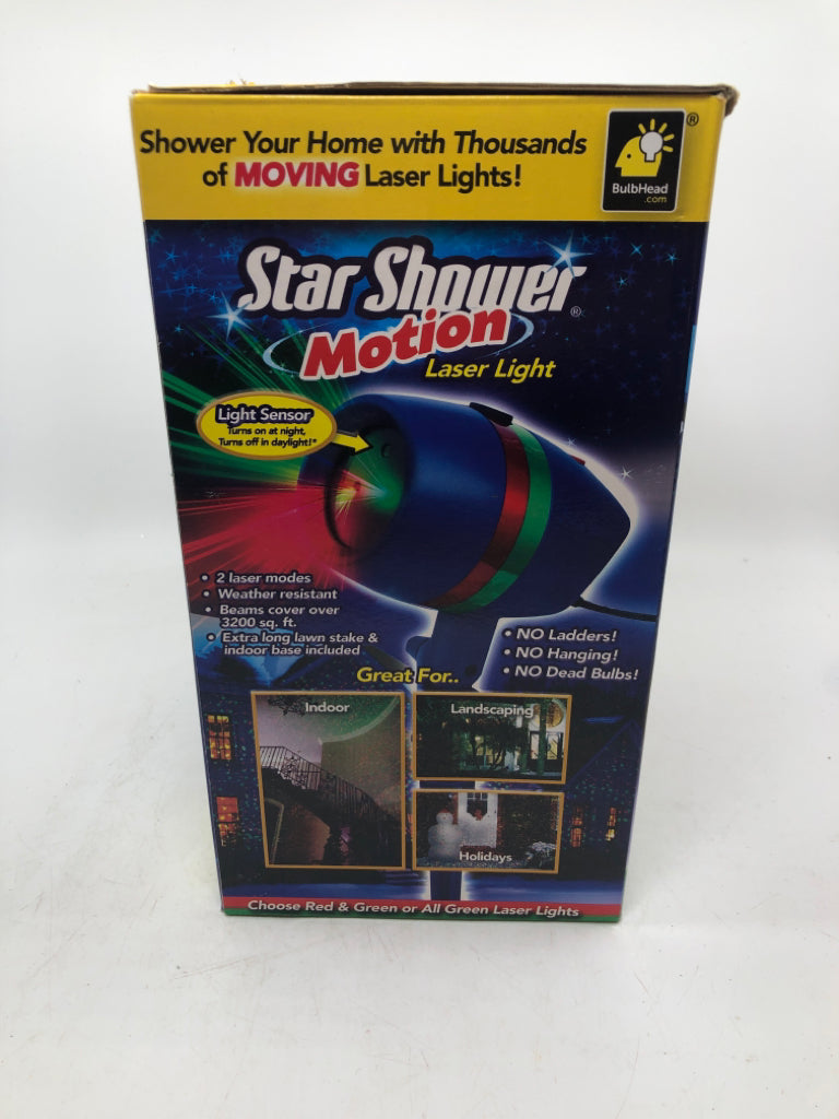 NIB STAR SHOWER MOTION LASER LIGHT.