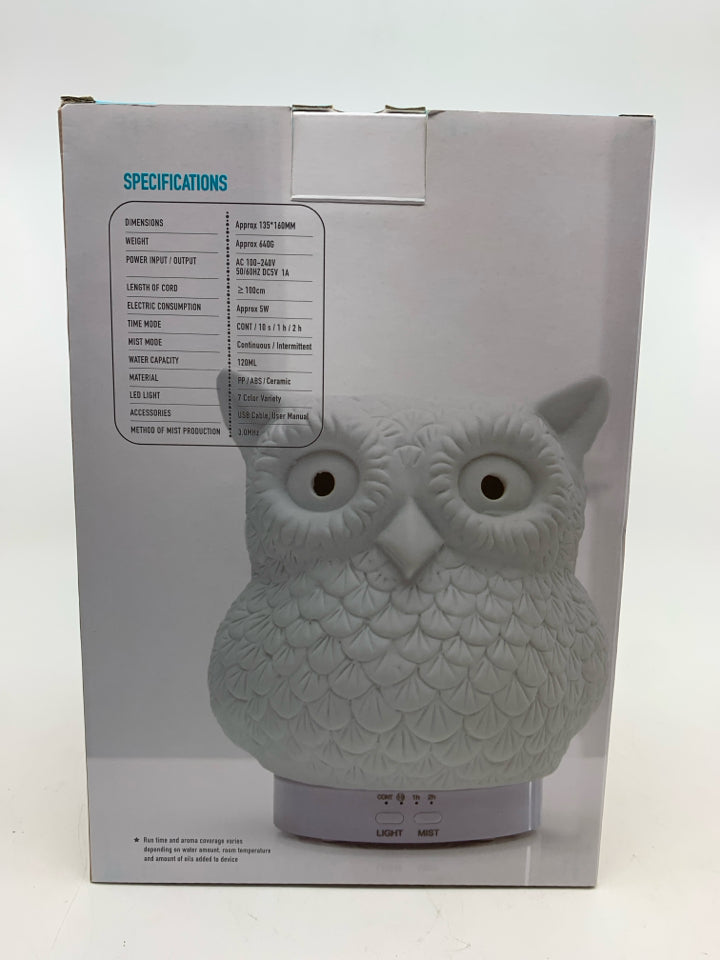 NIB BLUZEN LIGHT UP OWL OIL DIFFUSER