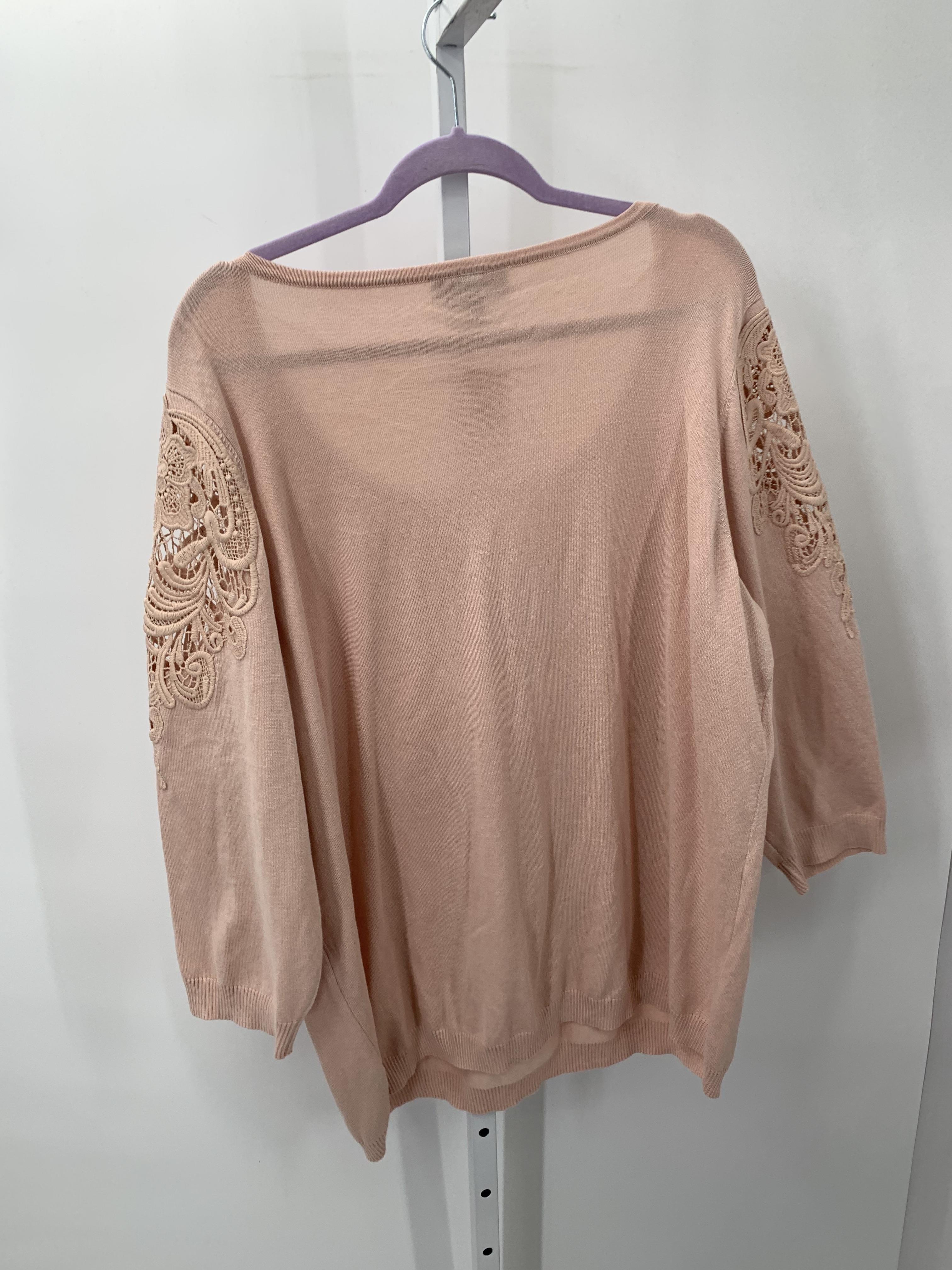 Lane Bryant Size 26/28 W Womens 3/4 Sleeve Shirt