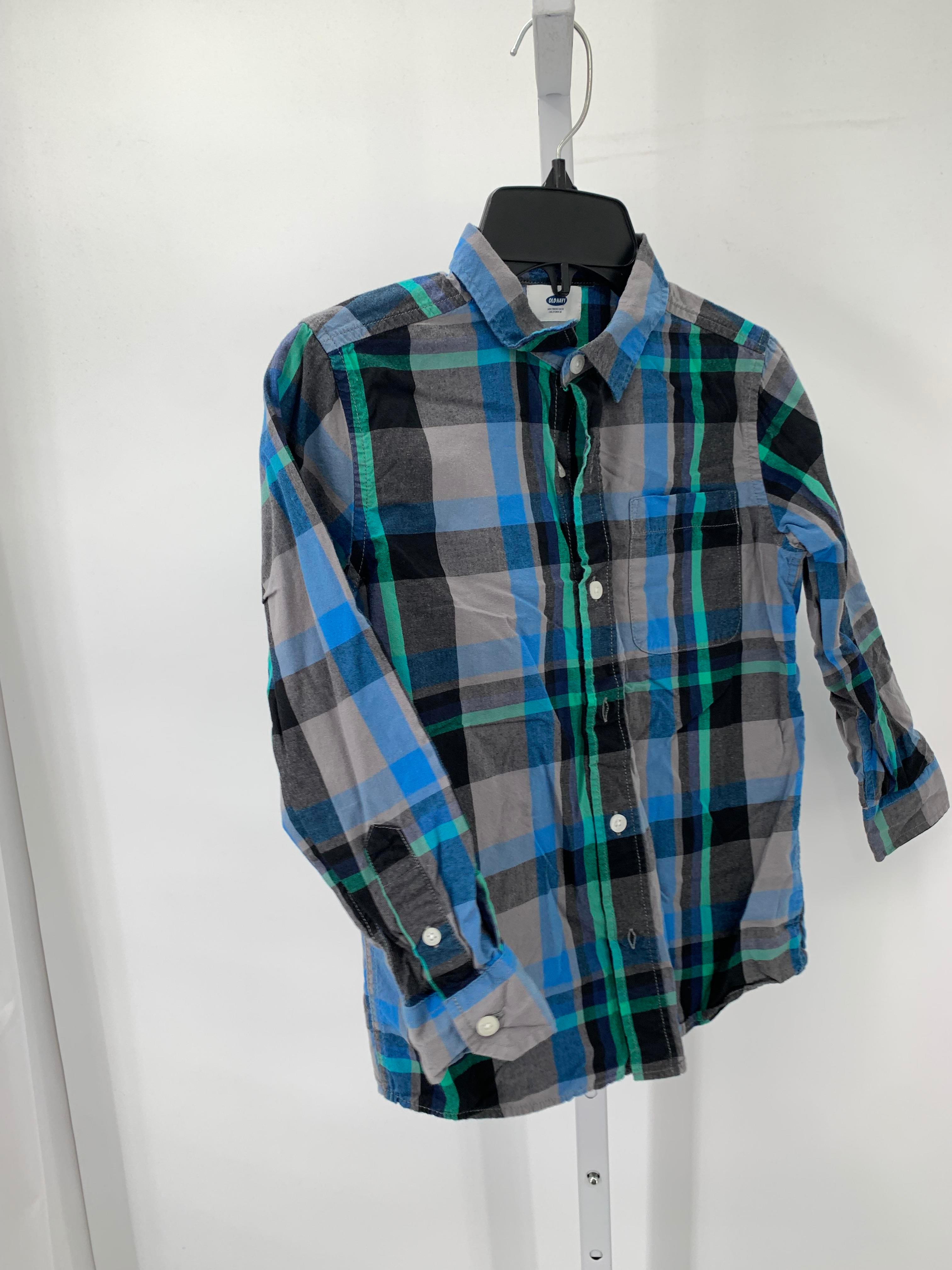 BLUE GREEN BLACK PLAID