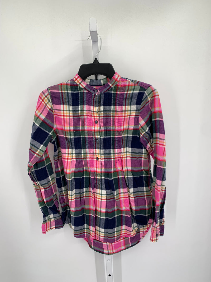 Lands End Size 2 Misses Long Sleeve Shirt