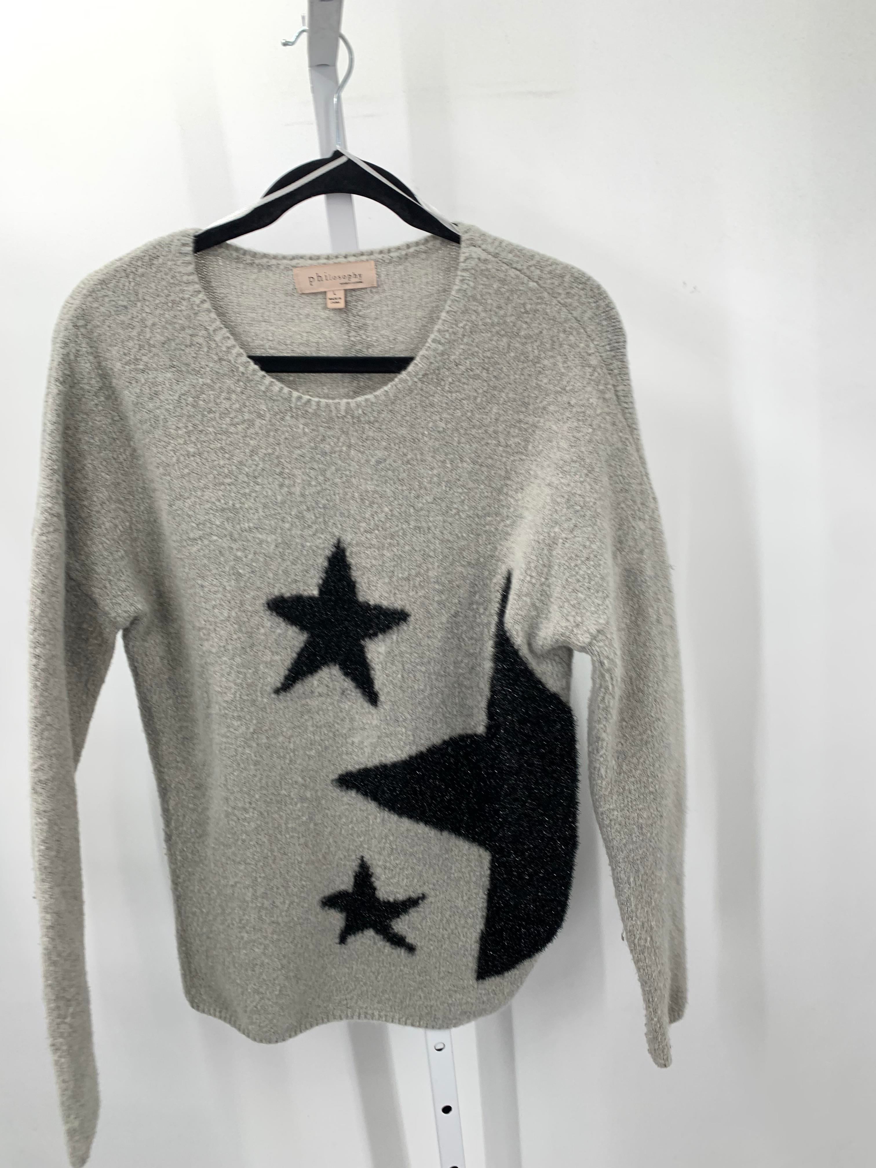 philosophy Size Large Misses Long Slv Sweater