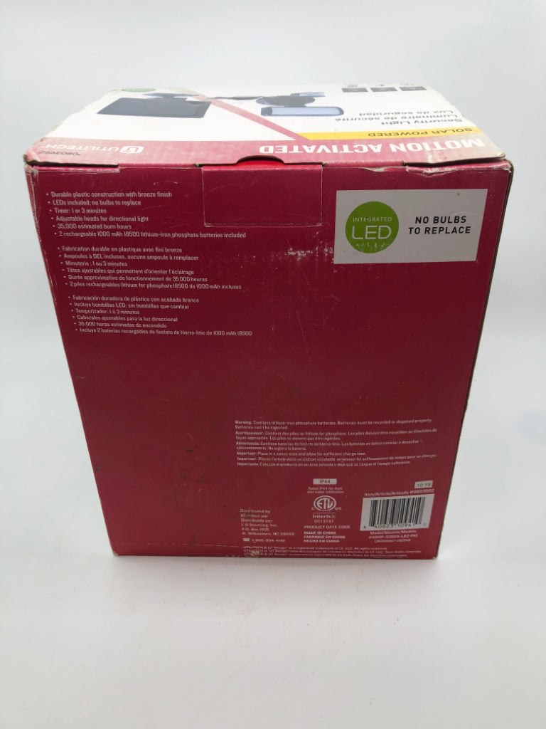 NIB MOTION ACTIVATED SECURITY LIGHT.