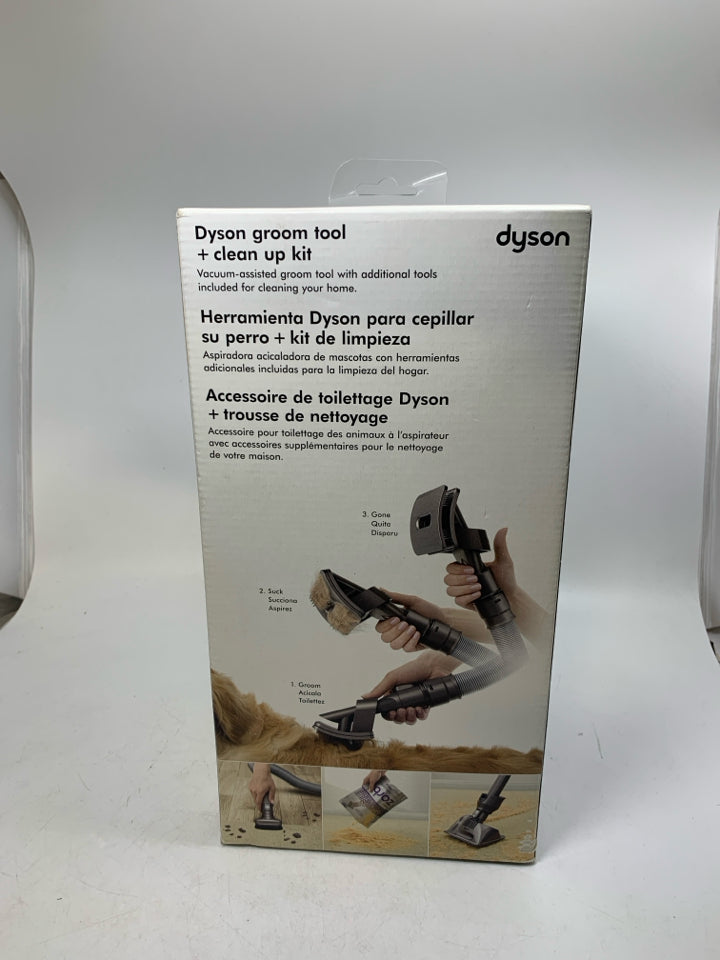NIB DYSON GROOM TOOL + CLEAN UP KIT.