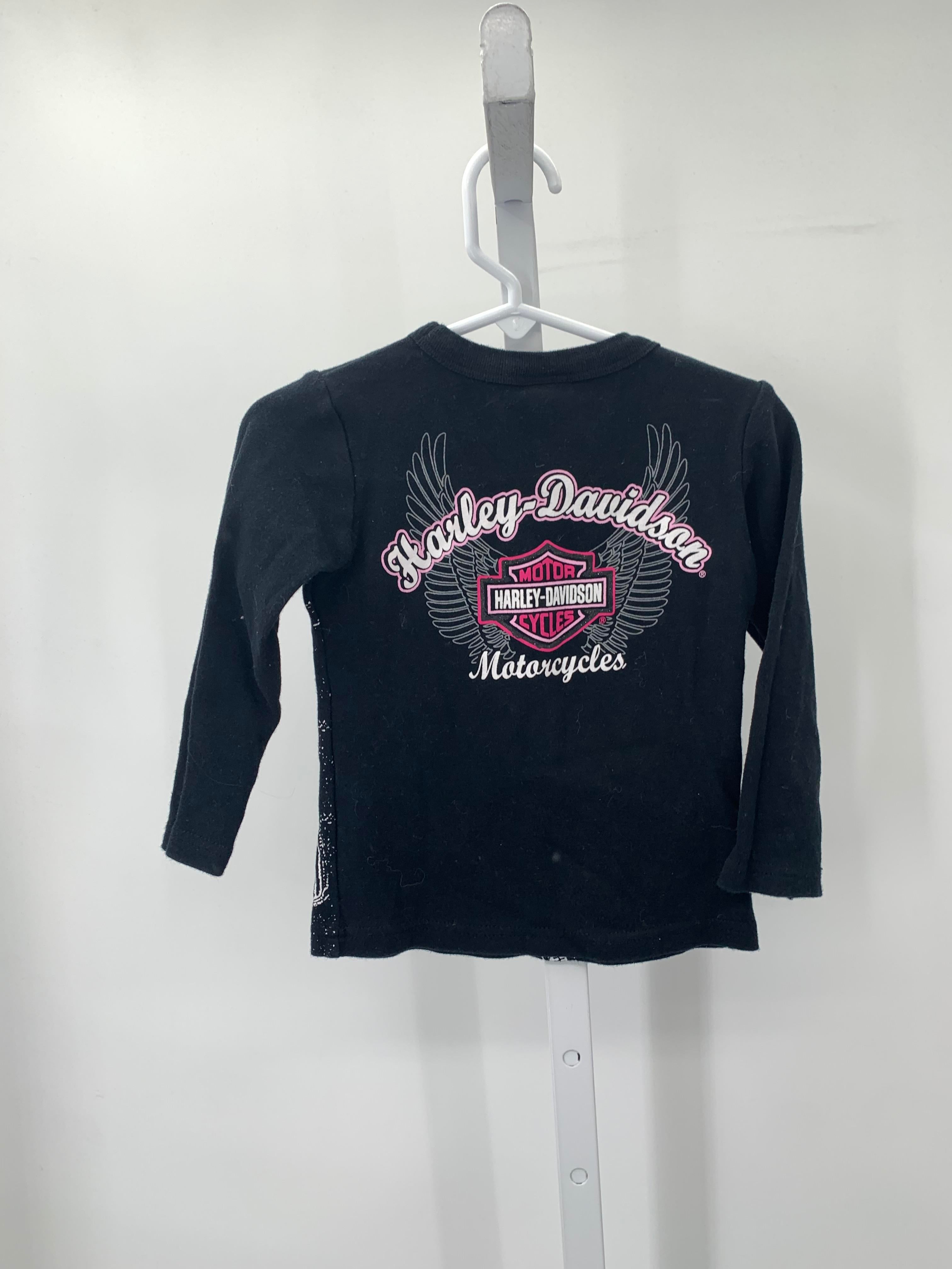 Harley-Davidson Size 2T Girls Long Sleeve Shirt