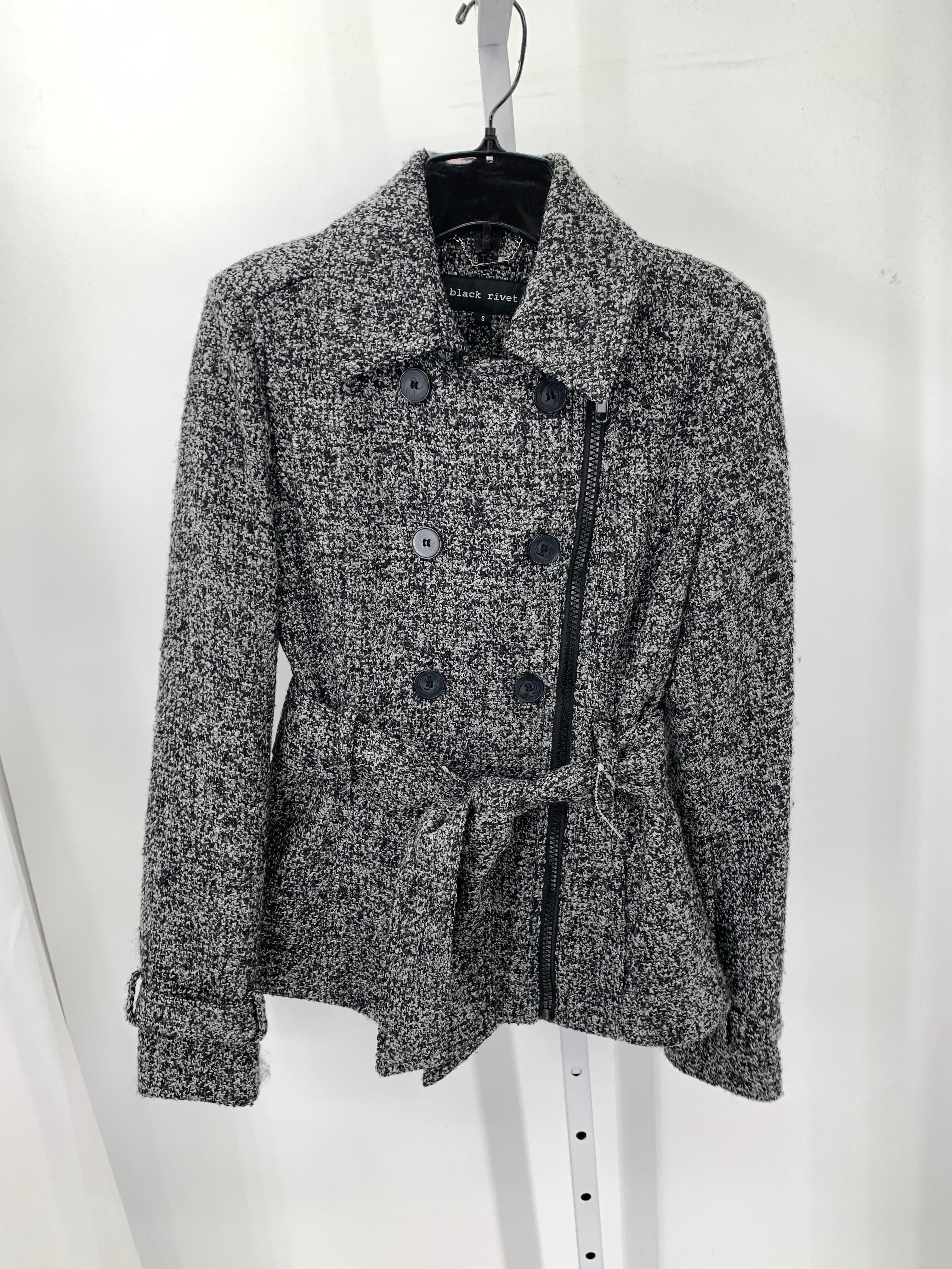 Black Rivet Size Small Misses Jacket