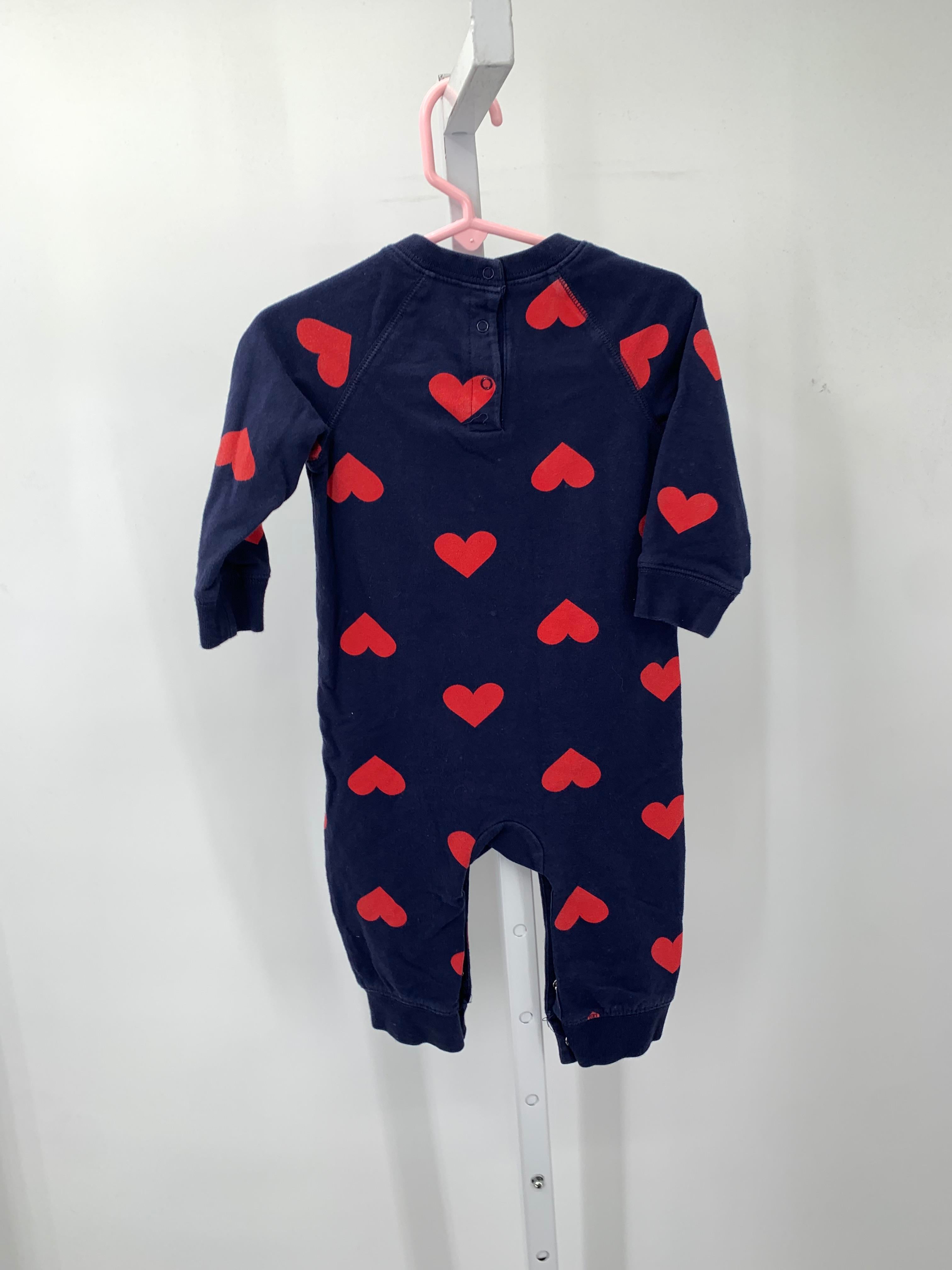 primary Size 6-12 mon Girls Long Slv. Romper